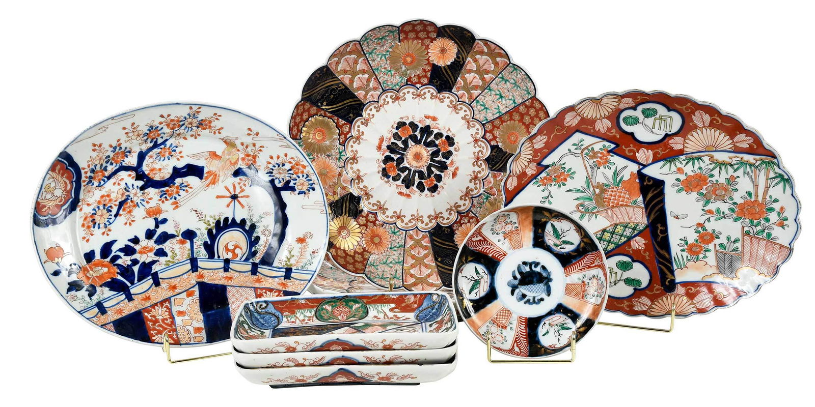 Eight Imari Porcelain Platters and Chargers (1 of 11)