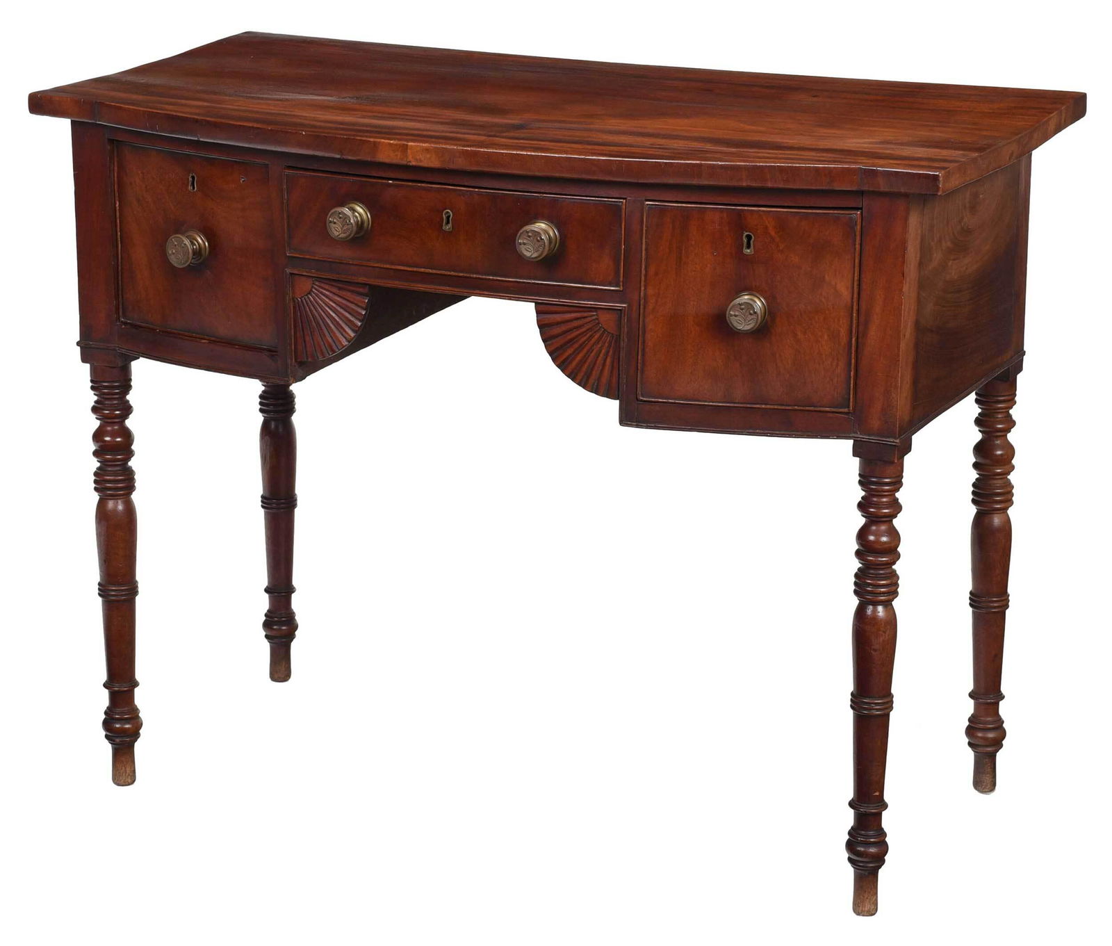 Federal Figured Mahogany Three Drawer Server (1 of 11)