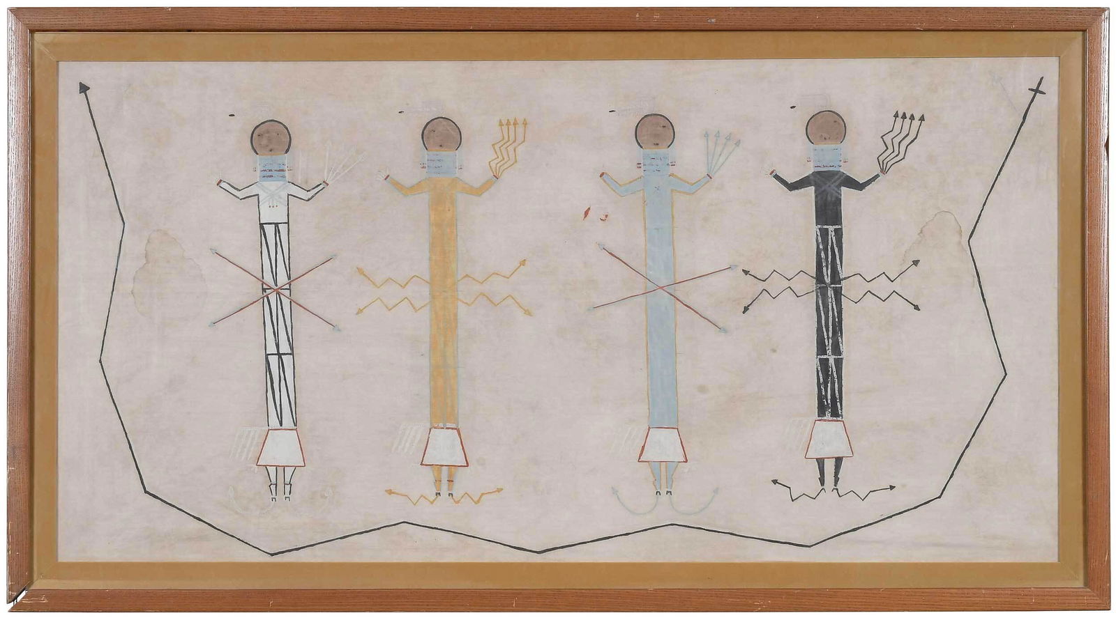 Navajo Yei Painting on Muslin (1 of 11)