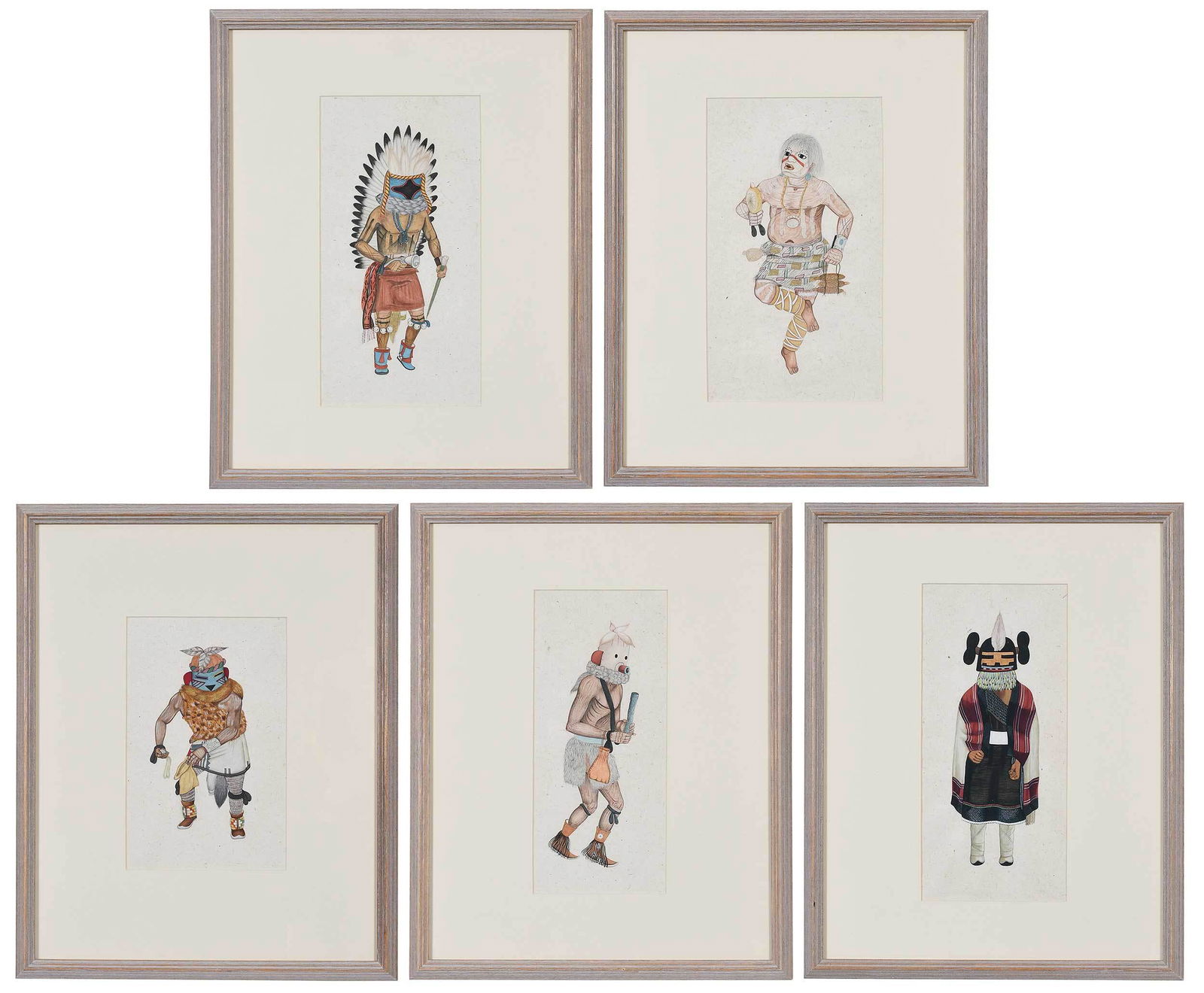 Five Kachina Paintings (1 of 13)
