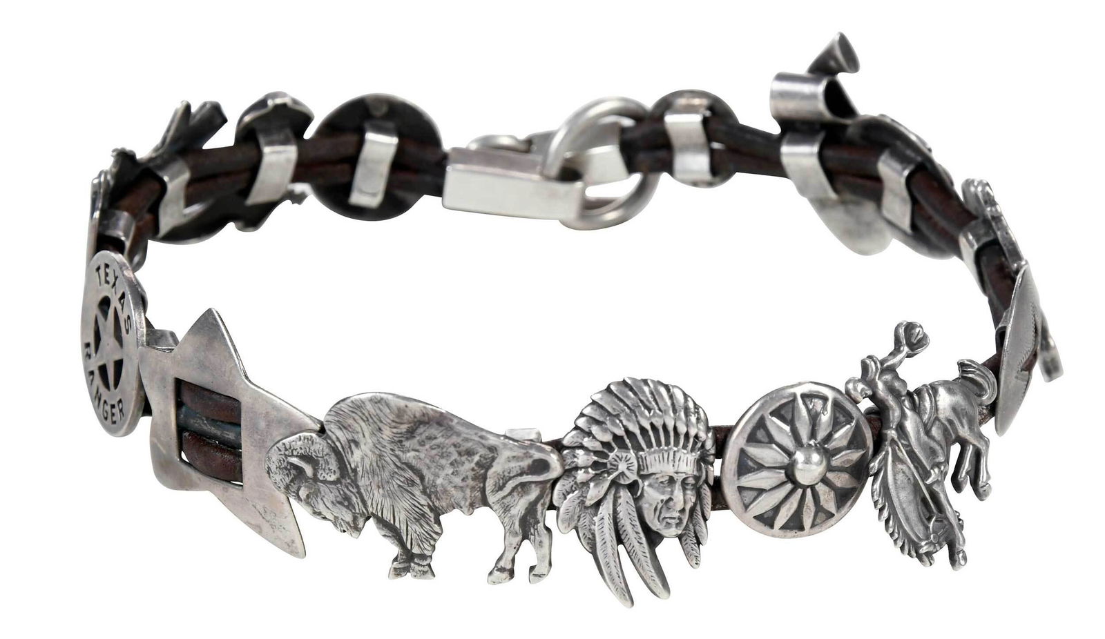 Arnold Goldstein Silver Concho Choker or Hatband (1 of 12)