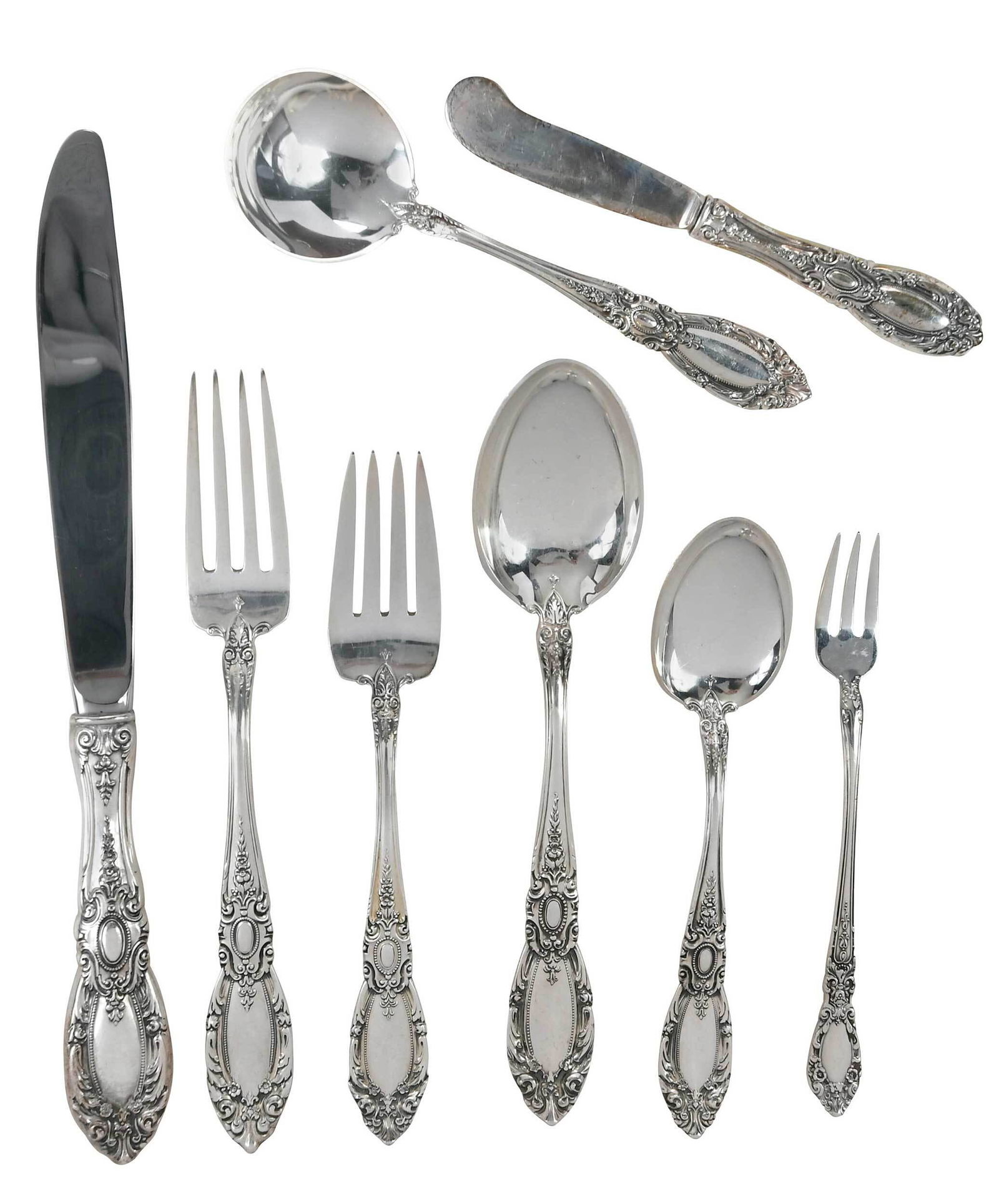Towle King Richard Sterling Flatware, 101 Pieces (1 of 8)