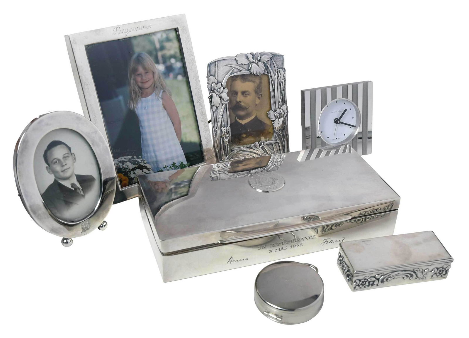 Seven Silver Desk Items Including Tiffany (1 of 7)
