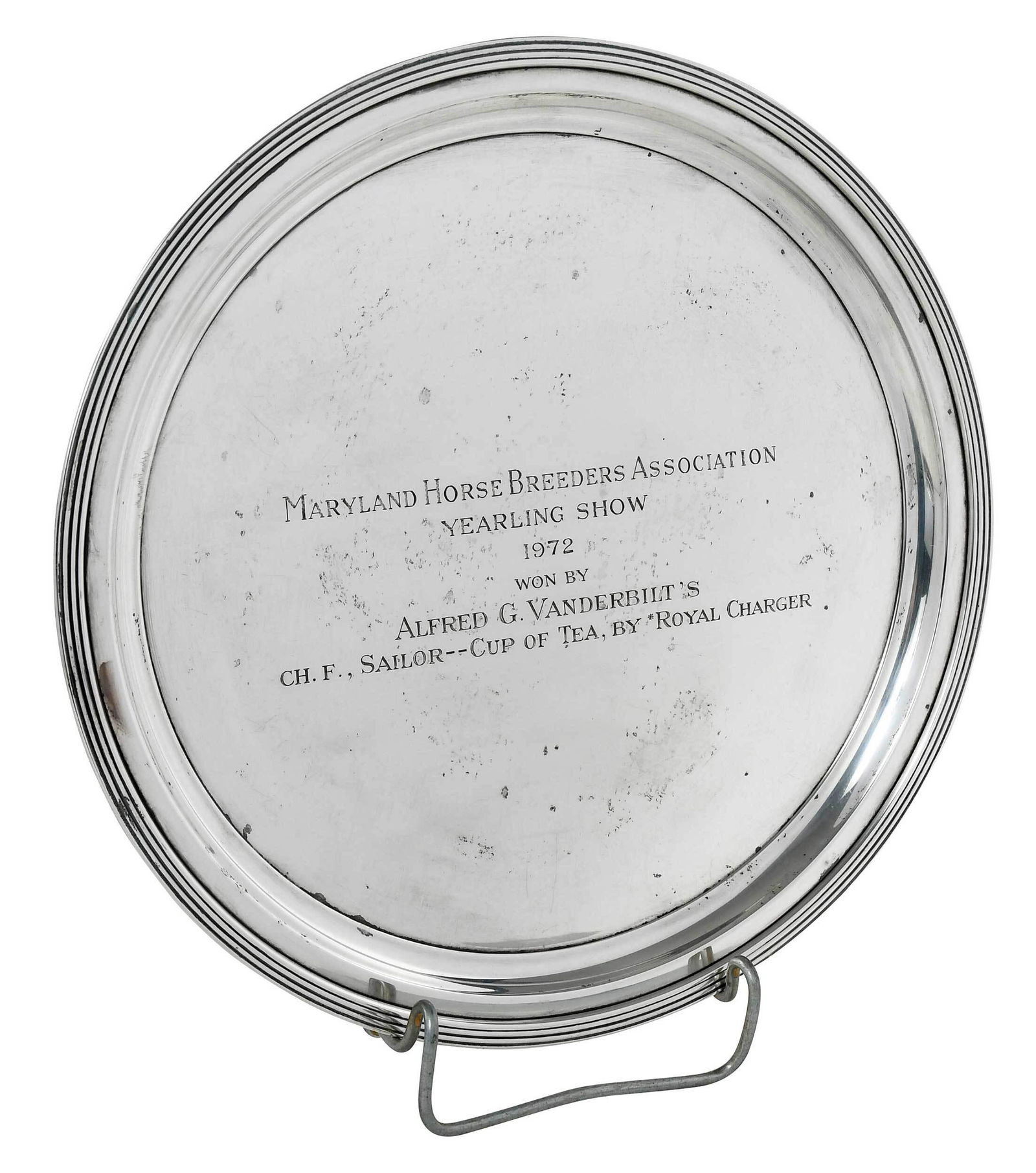 Tiffany Sterling Horse Breeders Trophy Plate (1 of 4)