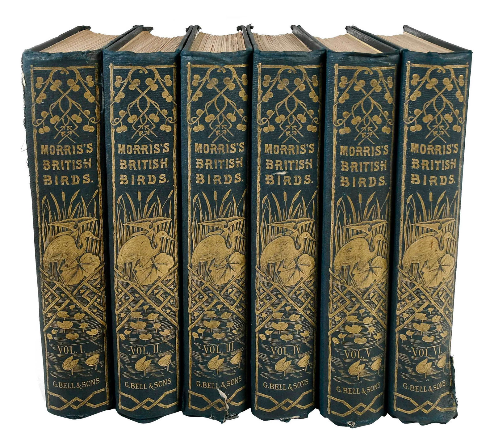 Six Volumes Morris's British Birds (1 of 10)