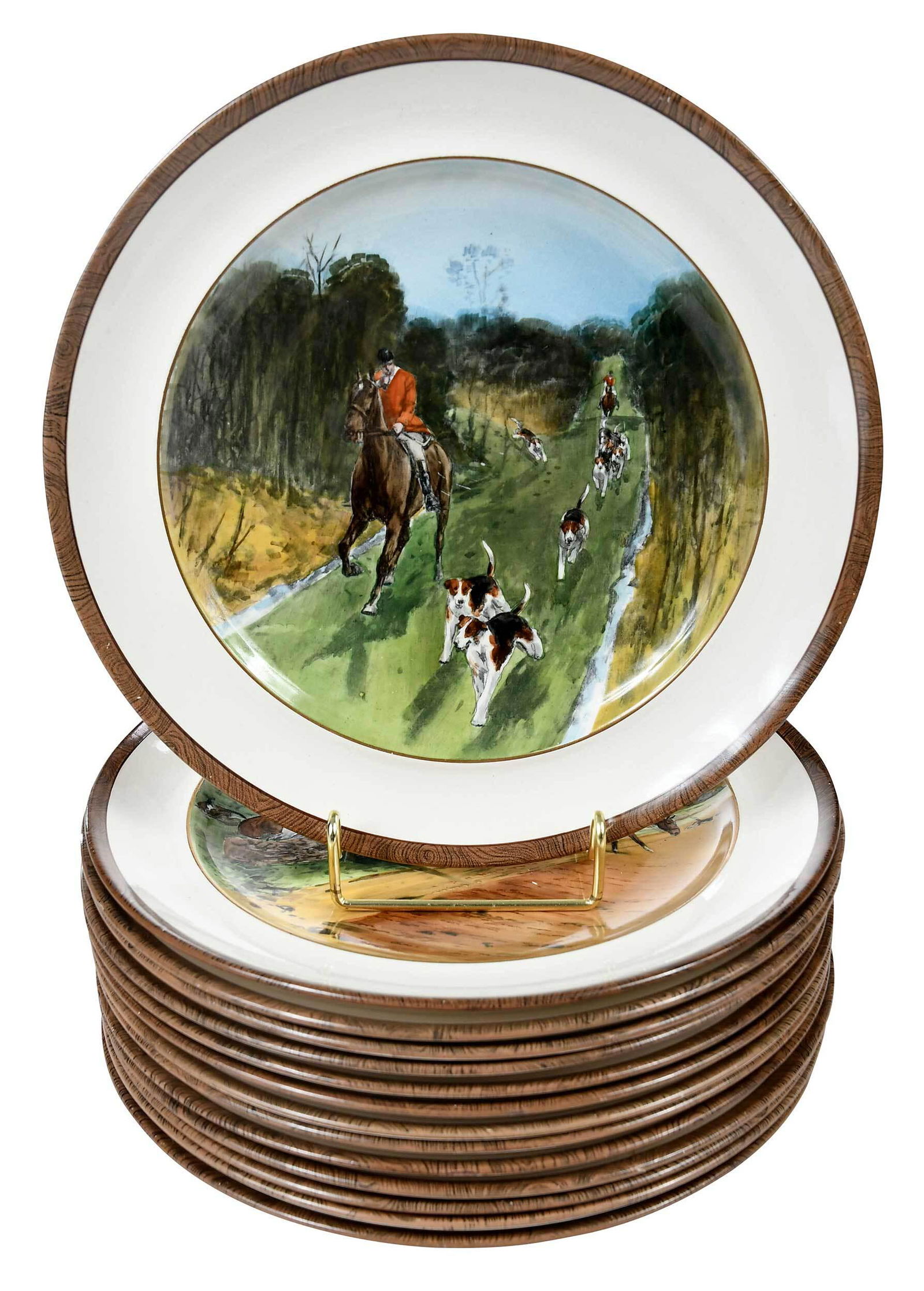 14 W.T. Copeland & Sons Hunt Plates (1 of 8)