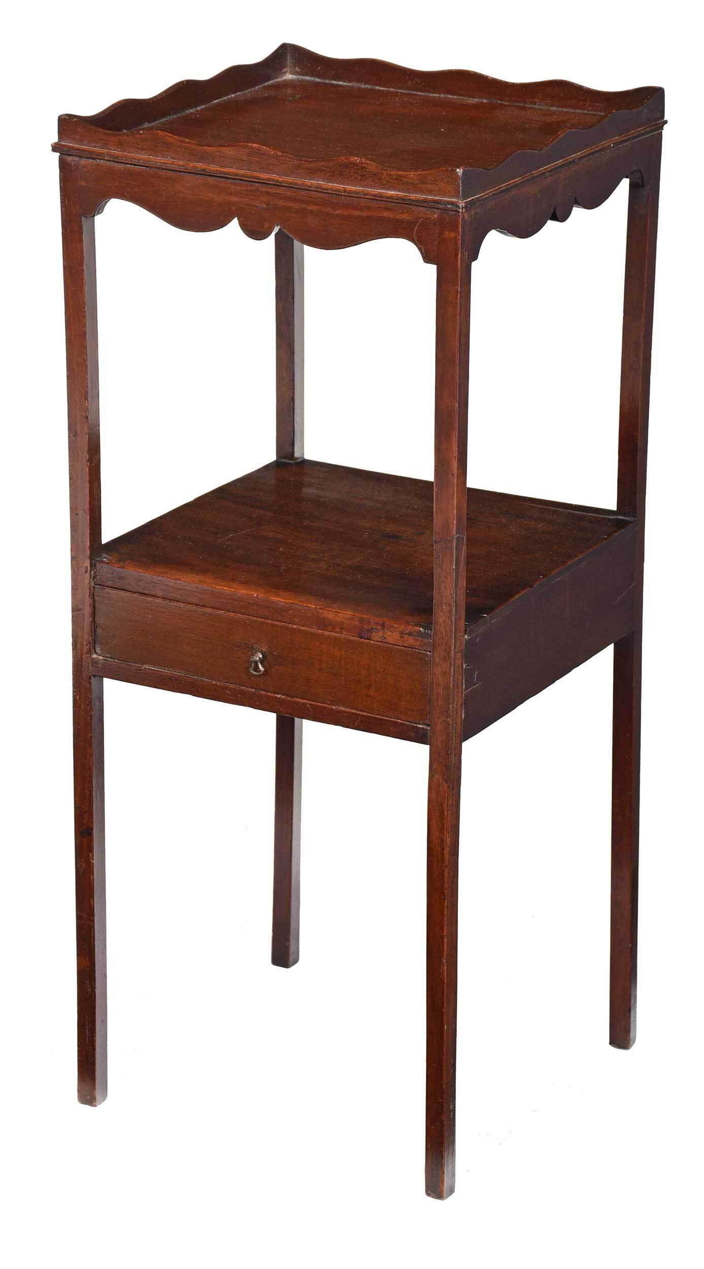 Georgian Mahogany One Drawer Kettle Stand (1 of 4)