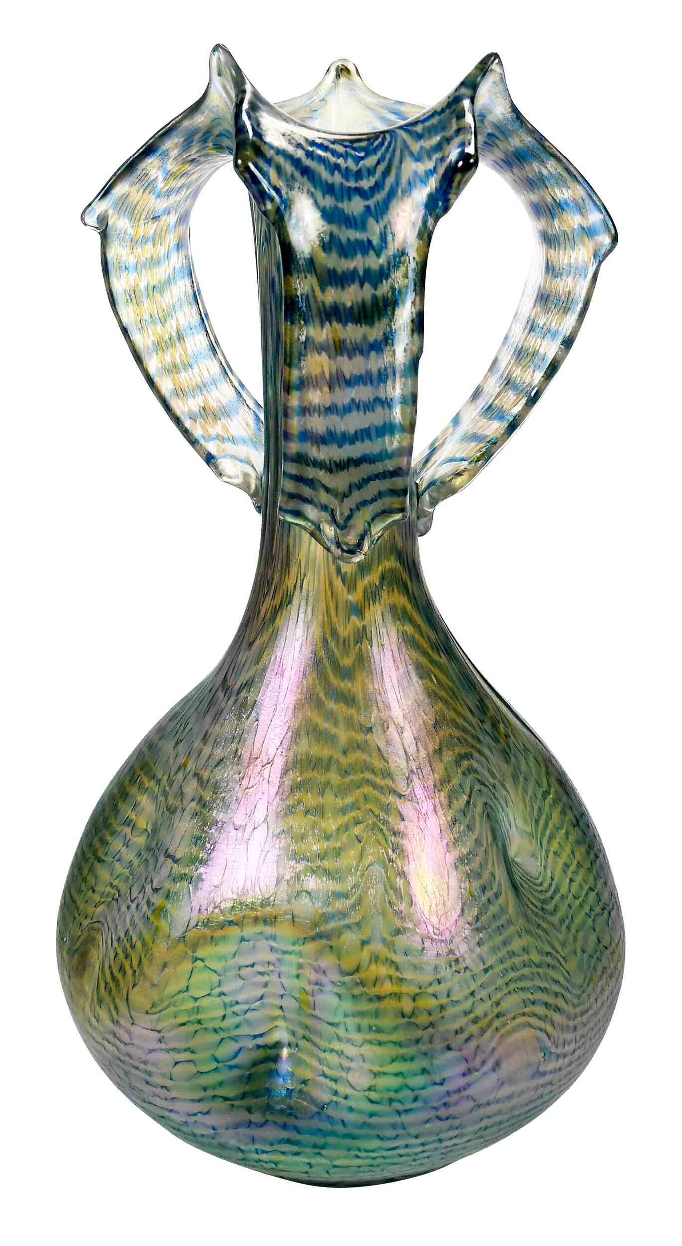 Fritz Heckert Art Glass Vase (1 of 8)