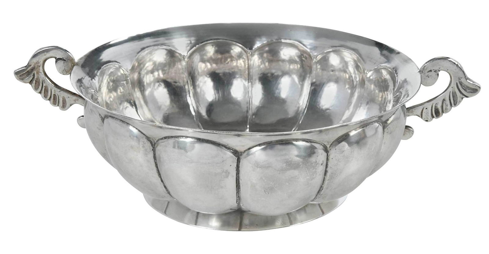 Mexican Silver Two Handle Bowl (1 of 5)
