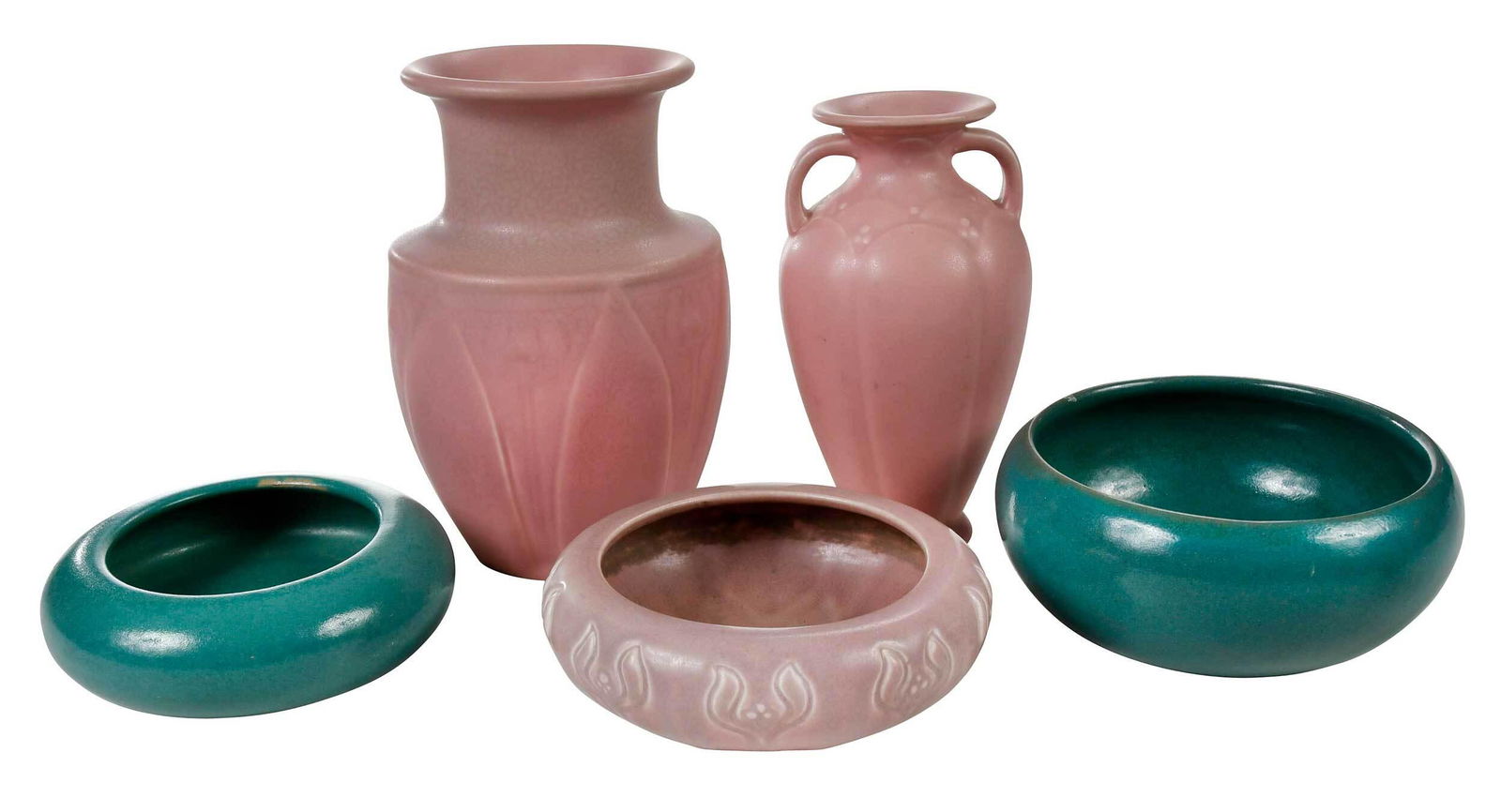 Five Pieces of Rookwood and Paul Revere Art Pottery (1 of 8)