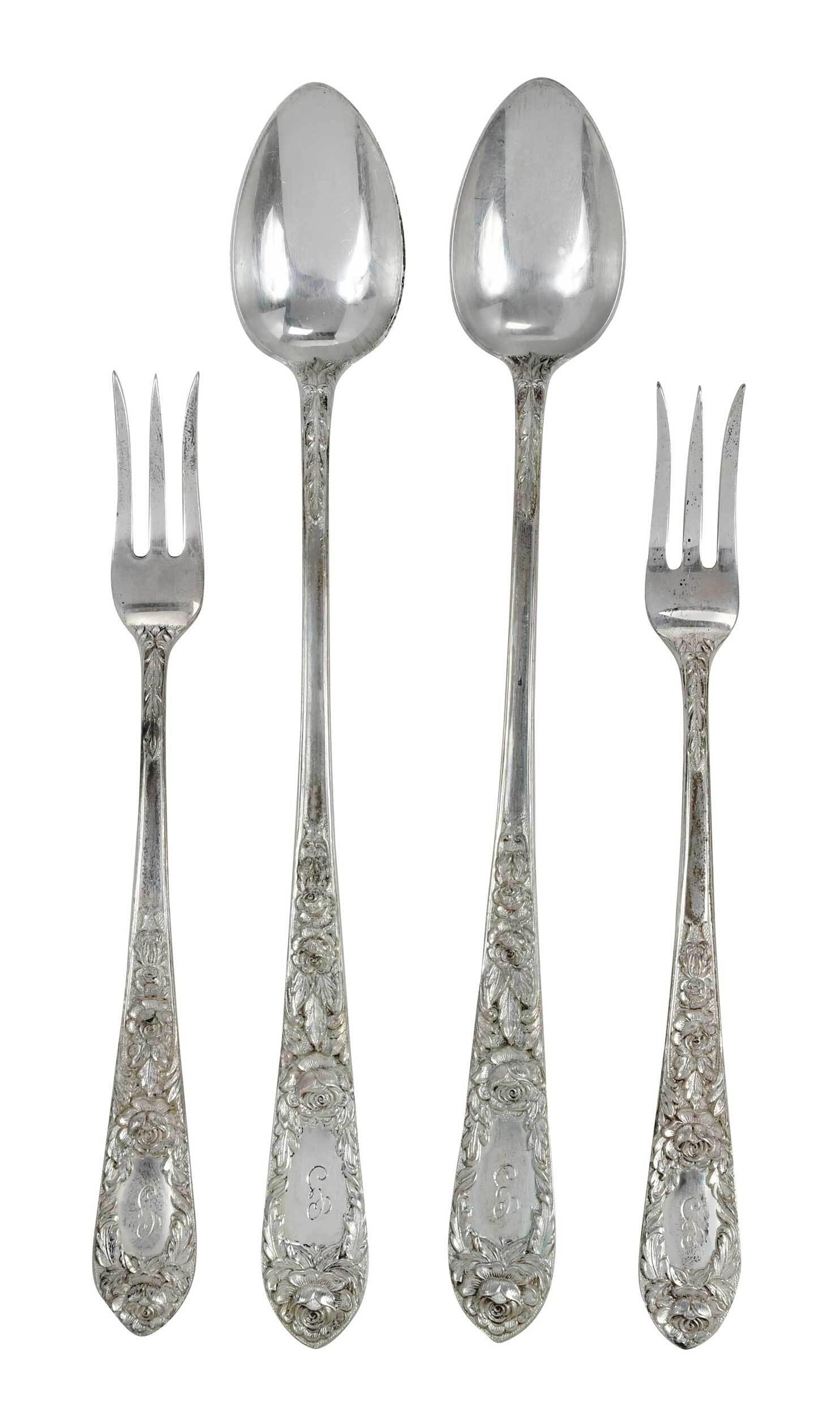 Kirk Rose Sterling Flatware, 20 pieces (1 of 7)