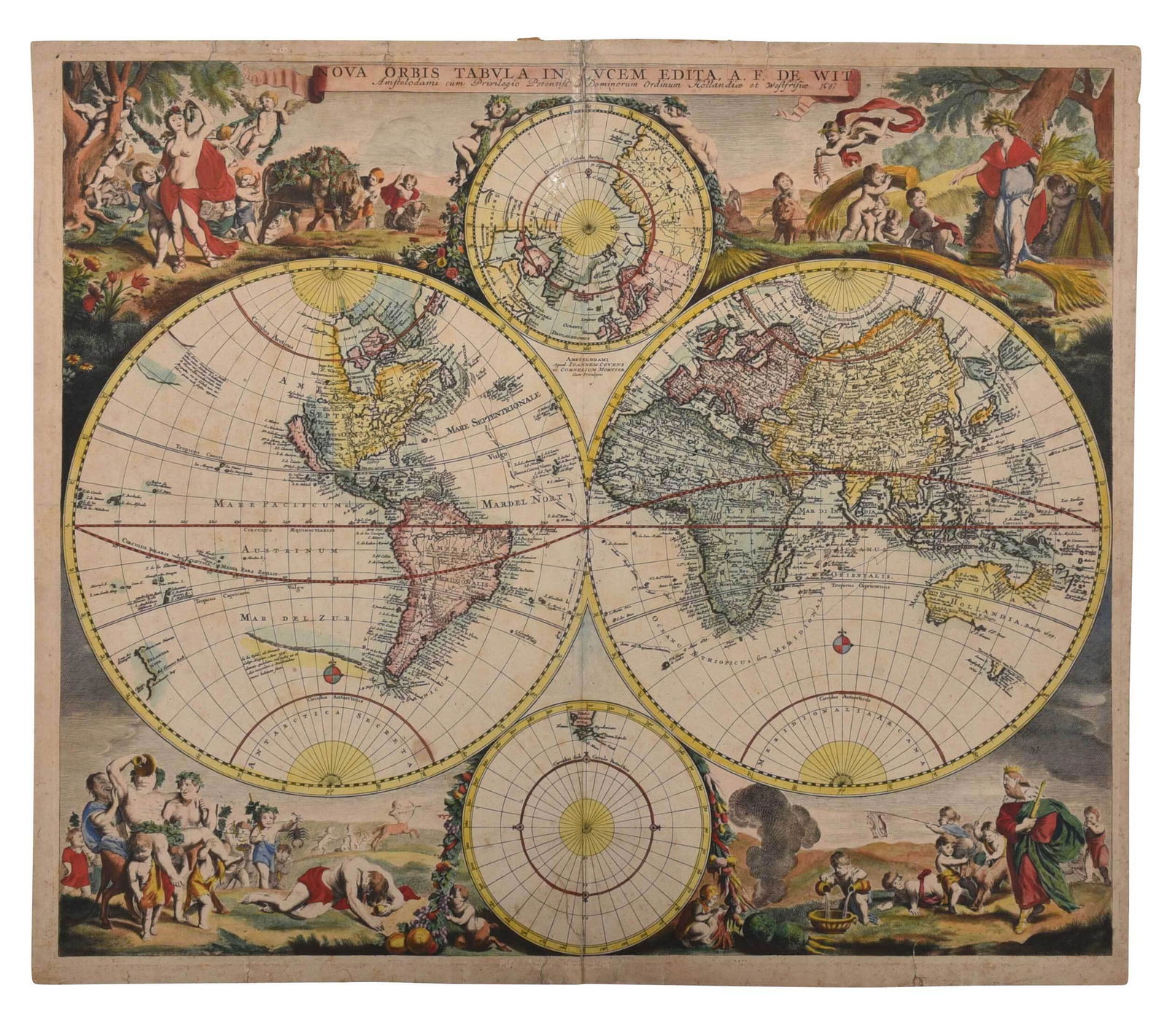 De Wit - Nova Orbis Tabula In Lucem Edita, Map (1 of 8)