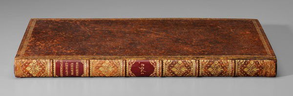 [The Gentleman and Cabinet-Maker's: Director], by Thomas Chippendale, published for the author, London, 1762, third edition with 200 plates, copper-plate engravings on laid paper, full leather covers with gilt-decorated borders, spine,