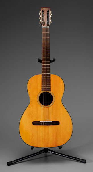 Martin 18C Guitar: American, 1966, model number 0018, serial number 212793, interior marked "C.F. Martin & Co., Nazareth, PA", spruce and mahogany, slotted head stop, rosewood fret board, 38-1/2 x 14 x 4 in., with hard-