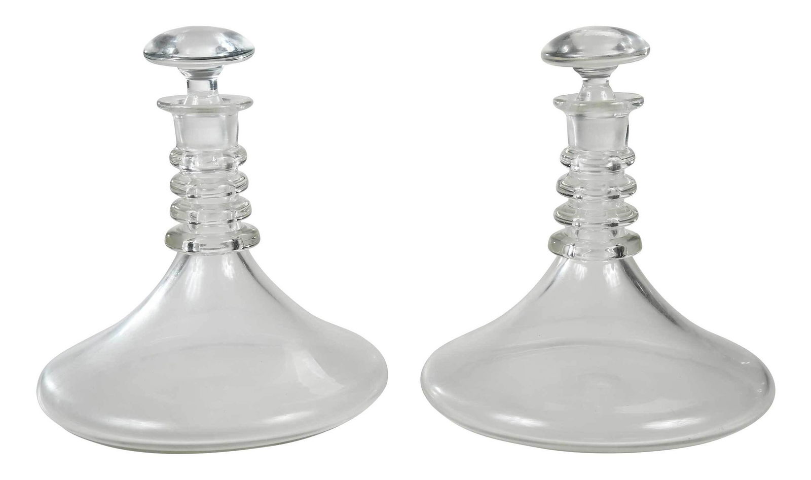 Pair of Georgian Glass Ships Decanters (1 of 5)