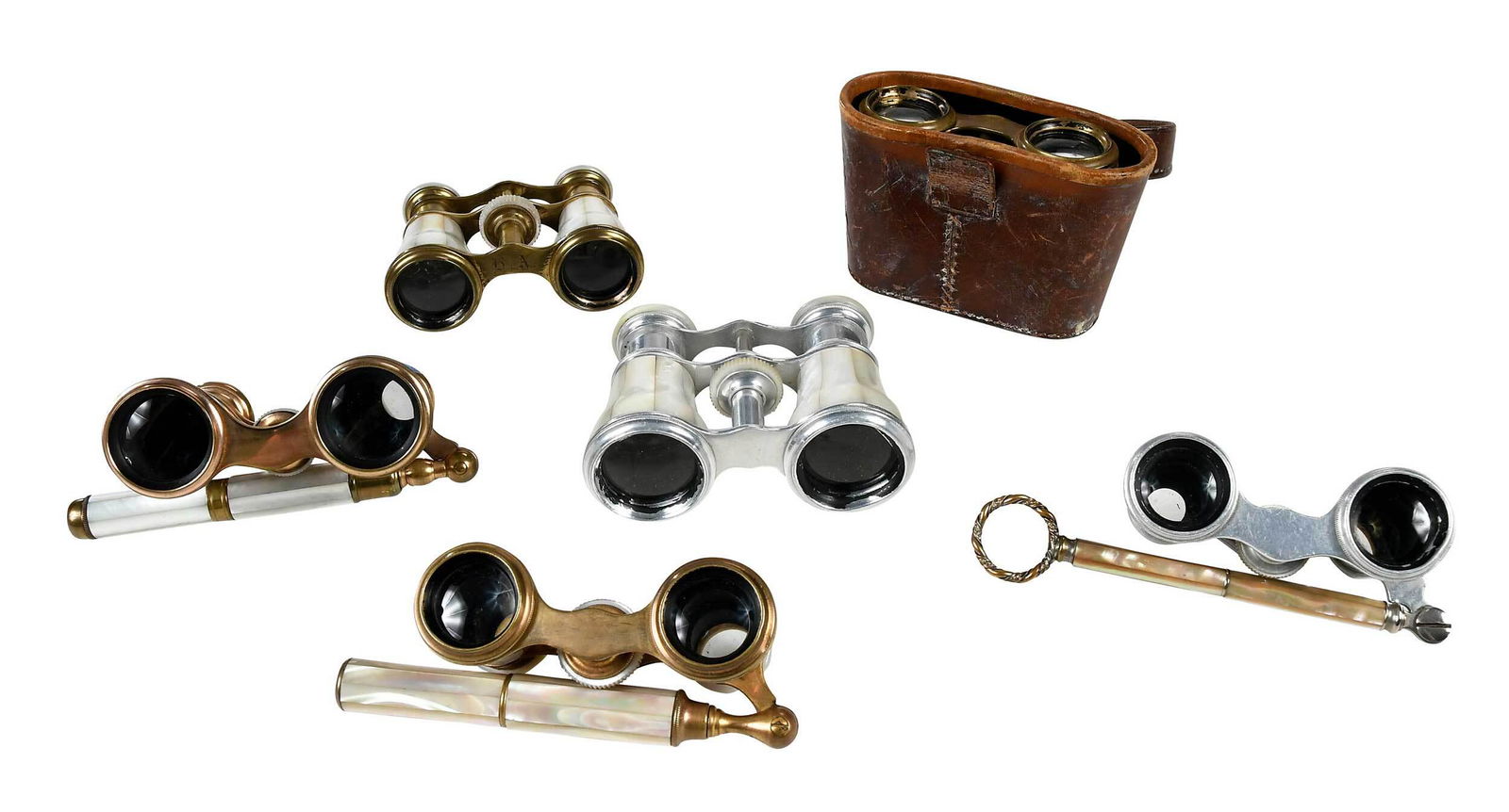 Group of Six Mother of Pearl Opera Glasses (1 of 8)