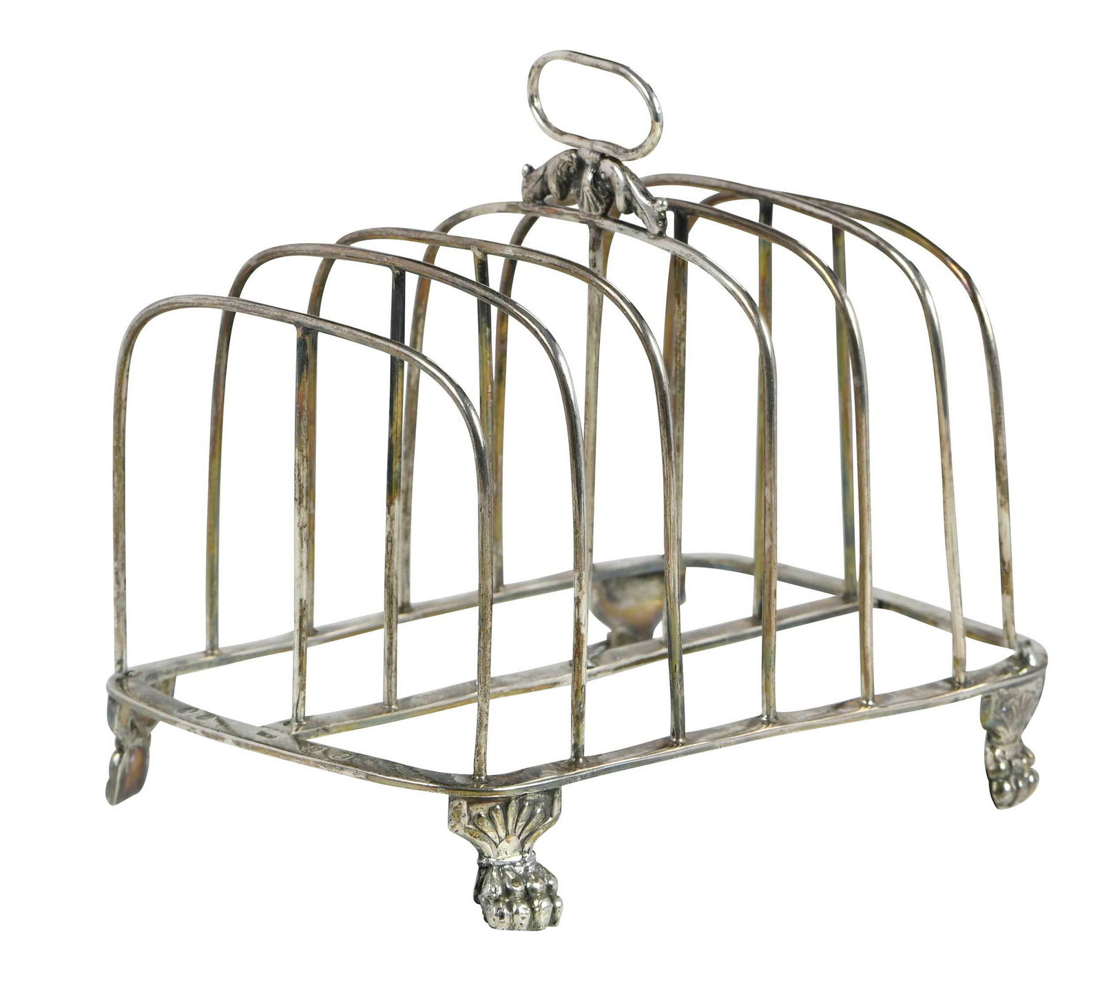 George III Irish Silver Toast Rack (1 of 5)