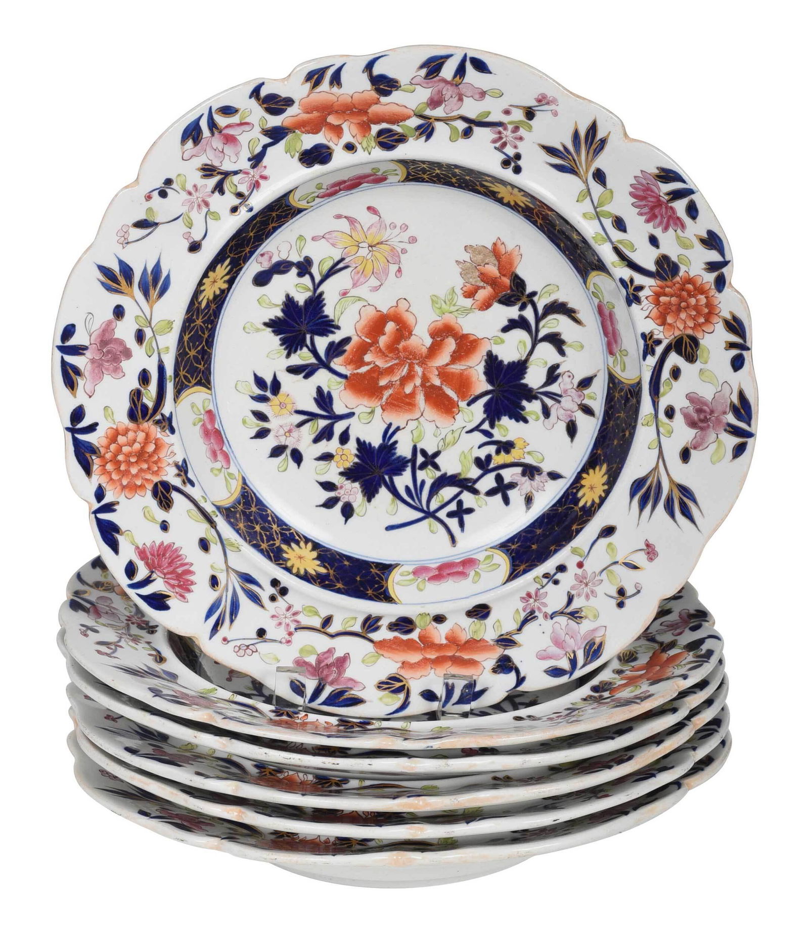 Six Hand Painted Mason's Ironstone Bowls (1 of 8)