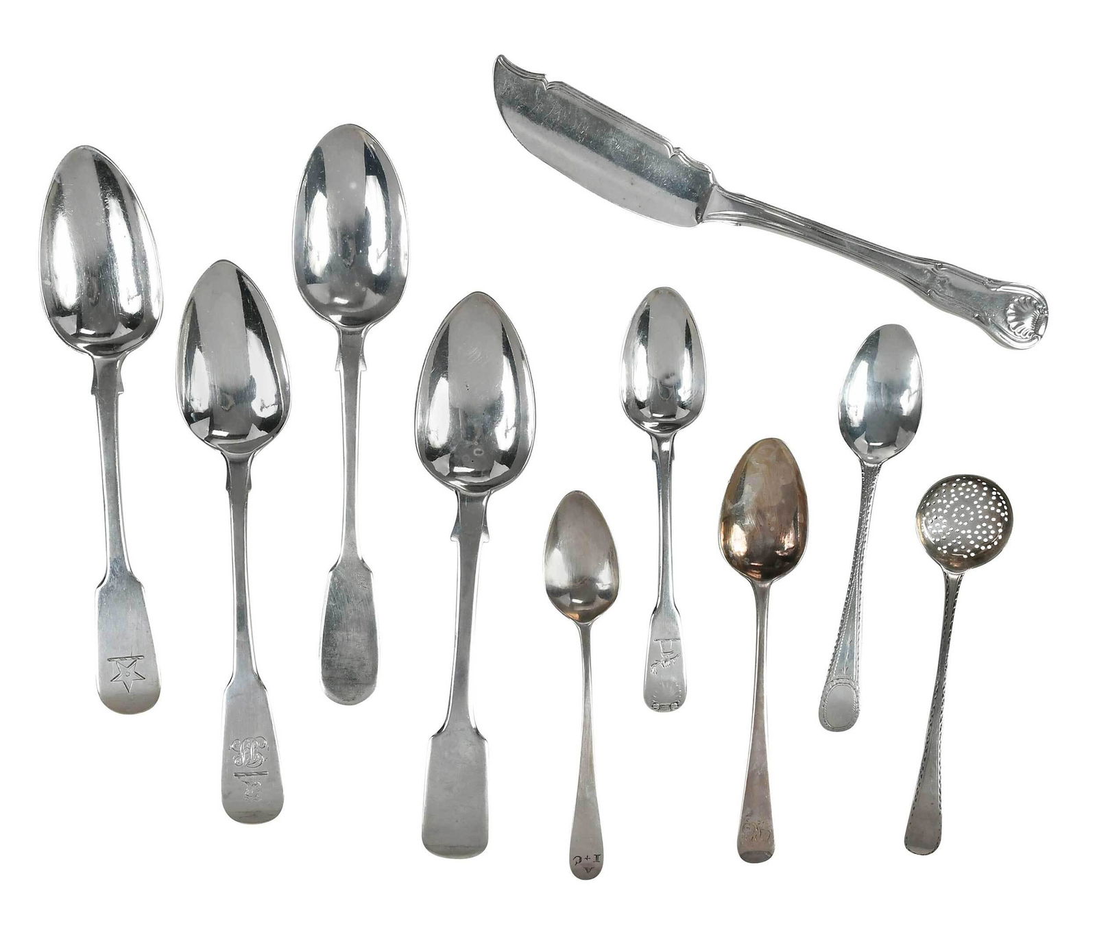 27 Pieces George III English Silver Flatware (1 of 6)