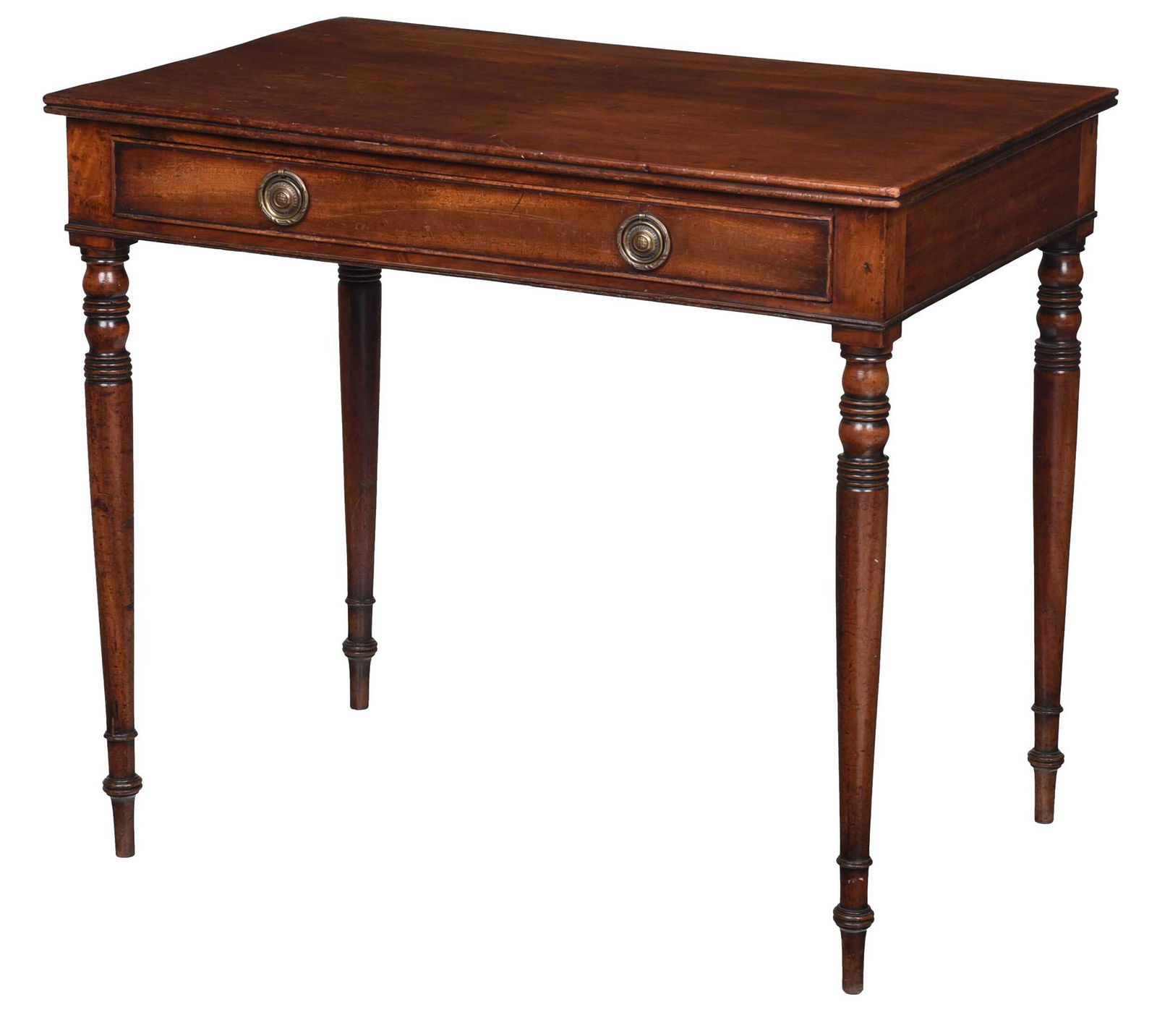 Regency Mahogany One Drawer Writing Table (1 of 6)