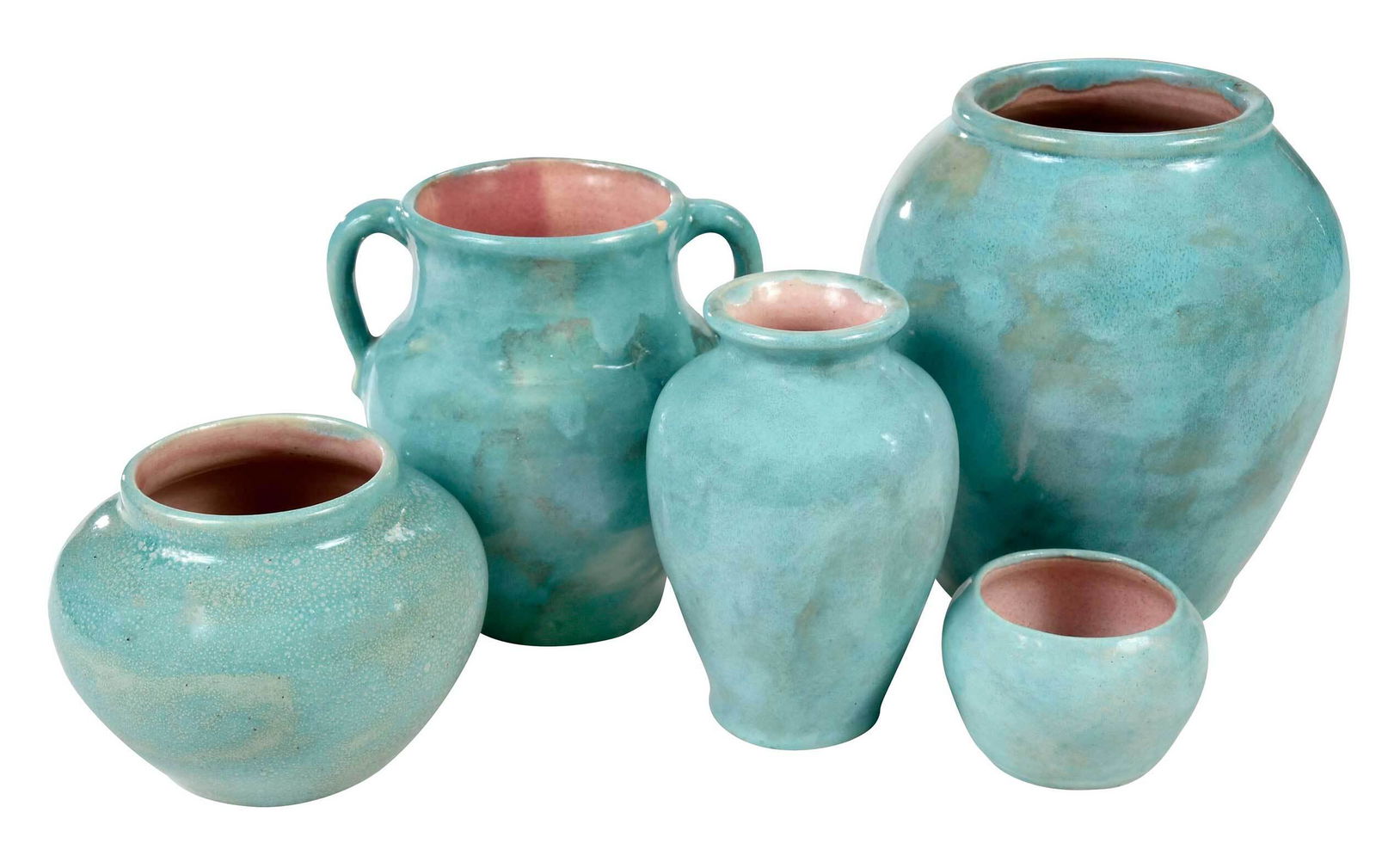 Five Pieces of Pisgah Forest Pottery (1 of 13)