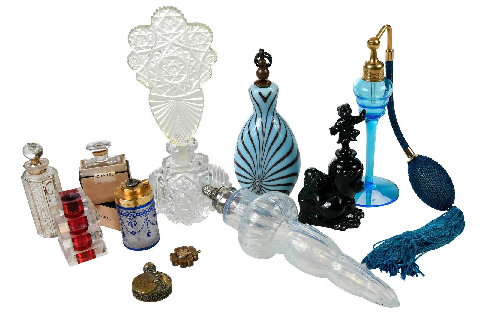 11 Various Glass, Acrylic and Hardstone Perfumes (1 of 6)