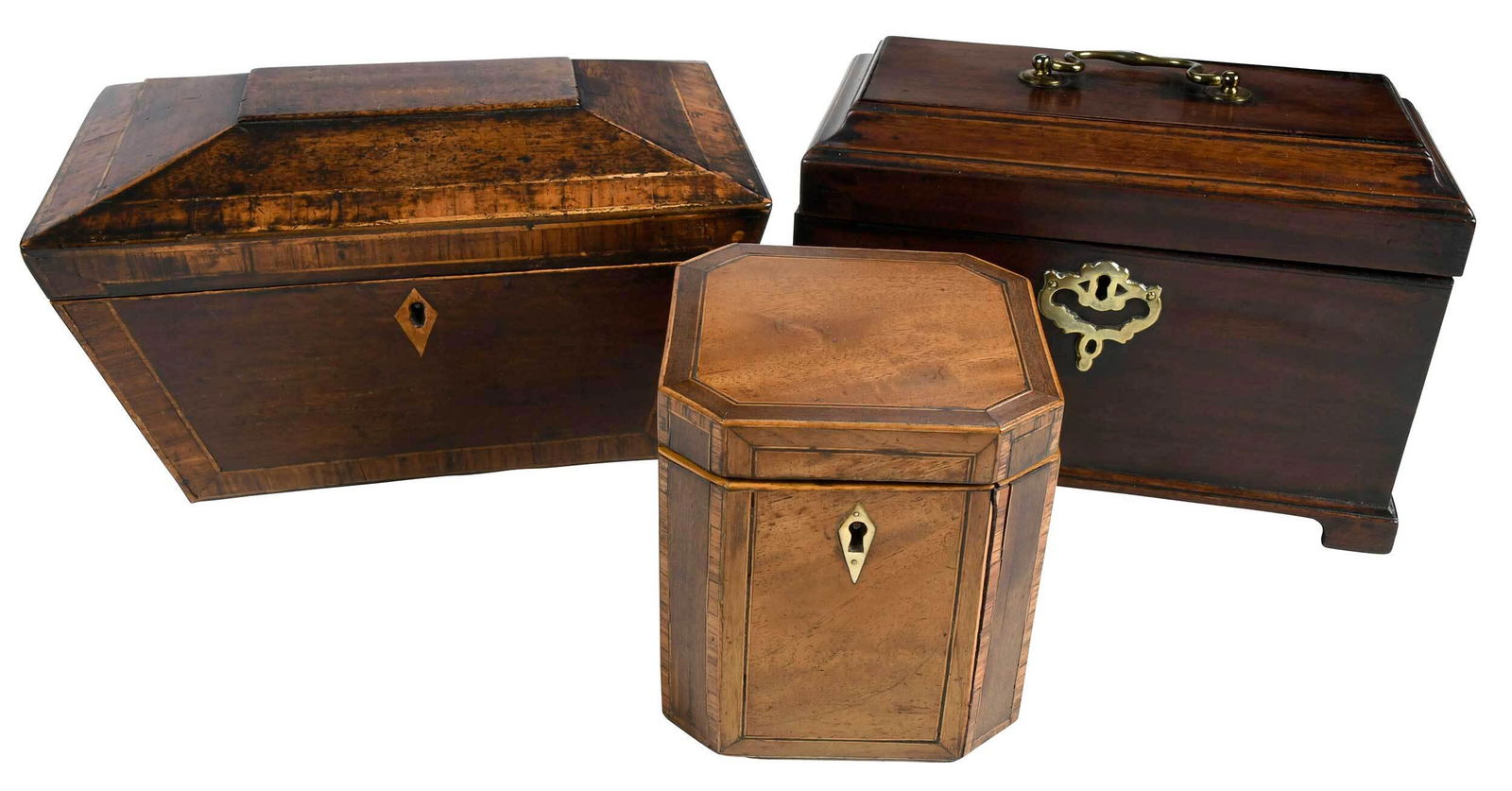 Group of Three Tea Caddies (1 of 7)