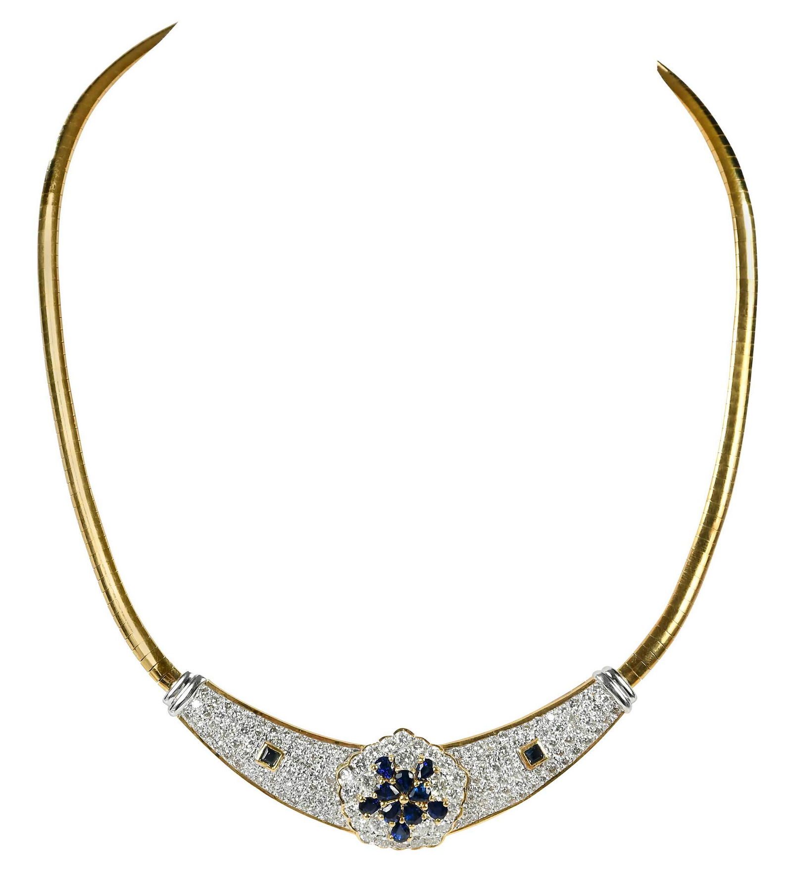 18kt. Diamond and Sapphire Necklace (1 of 11)