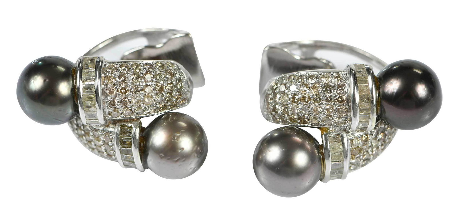 14kt. Pearl and Diamond Earrings (1 of 11)