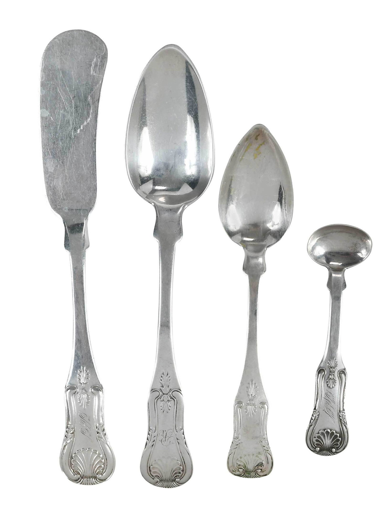 15 King's Style Coin Silver Flatware, Some Marquand (1 of 7)