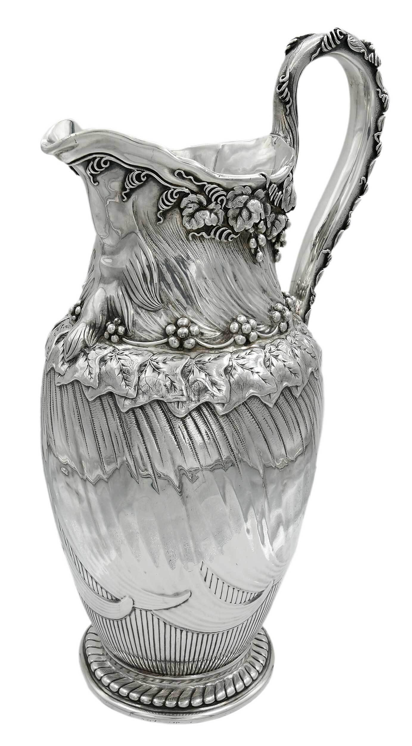 Bacchus and Grapevine Tiffany Sterling Water Pitcher (1 of 19)