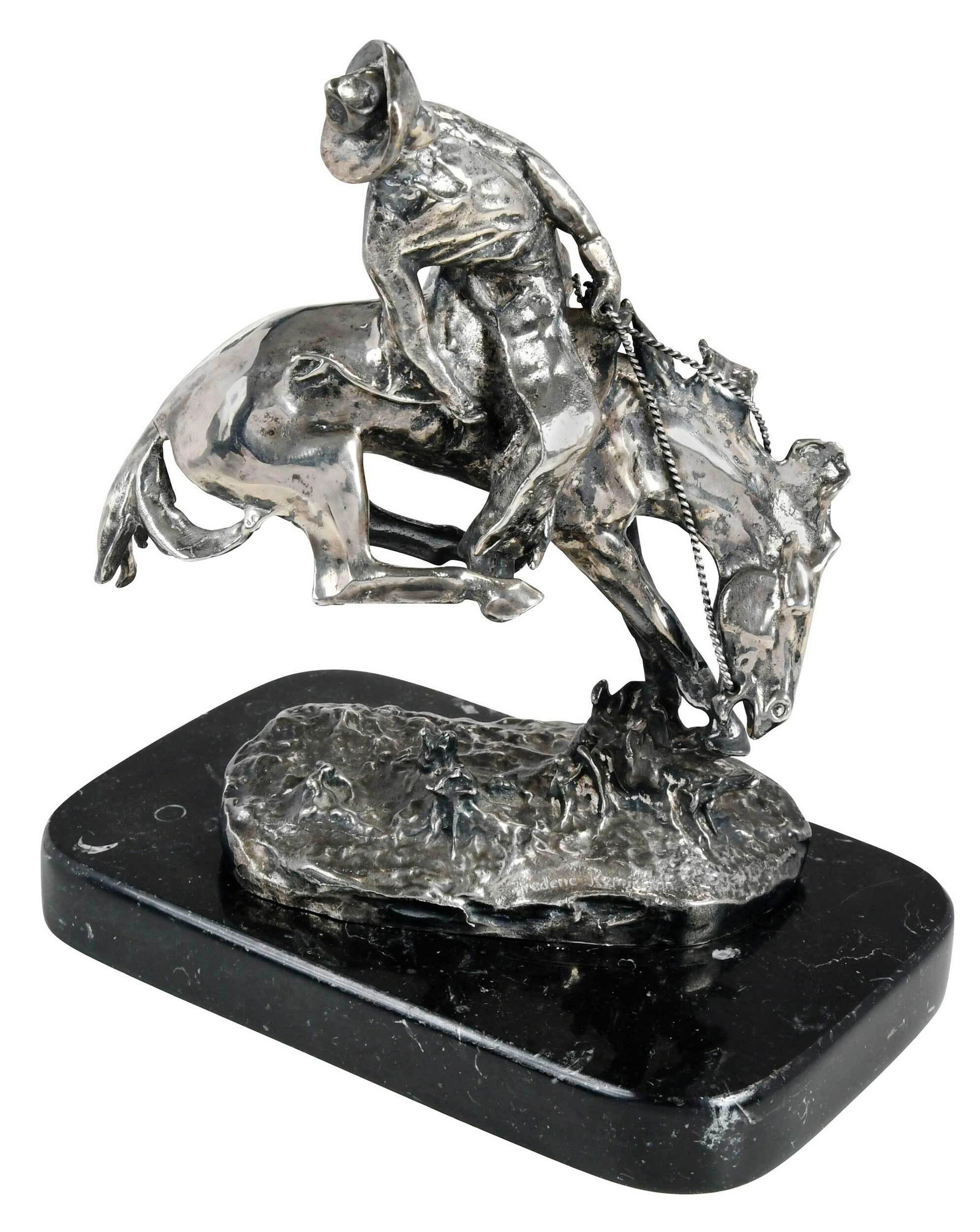 Miniature Silver Figure, After Frederic Remington (1 of 8)
