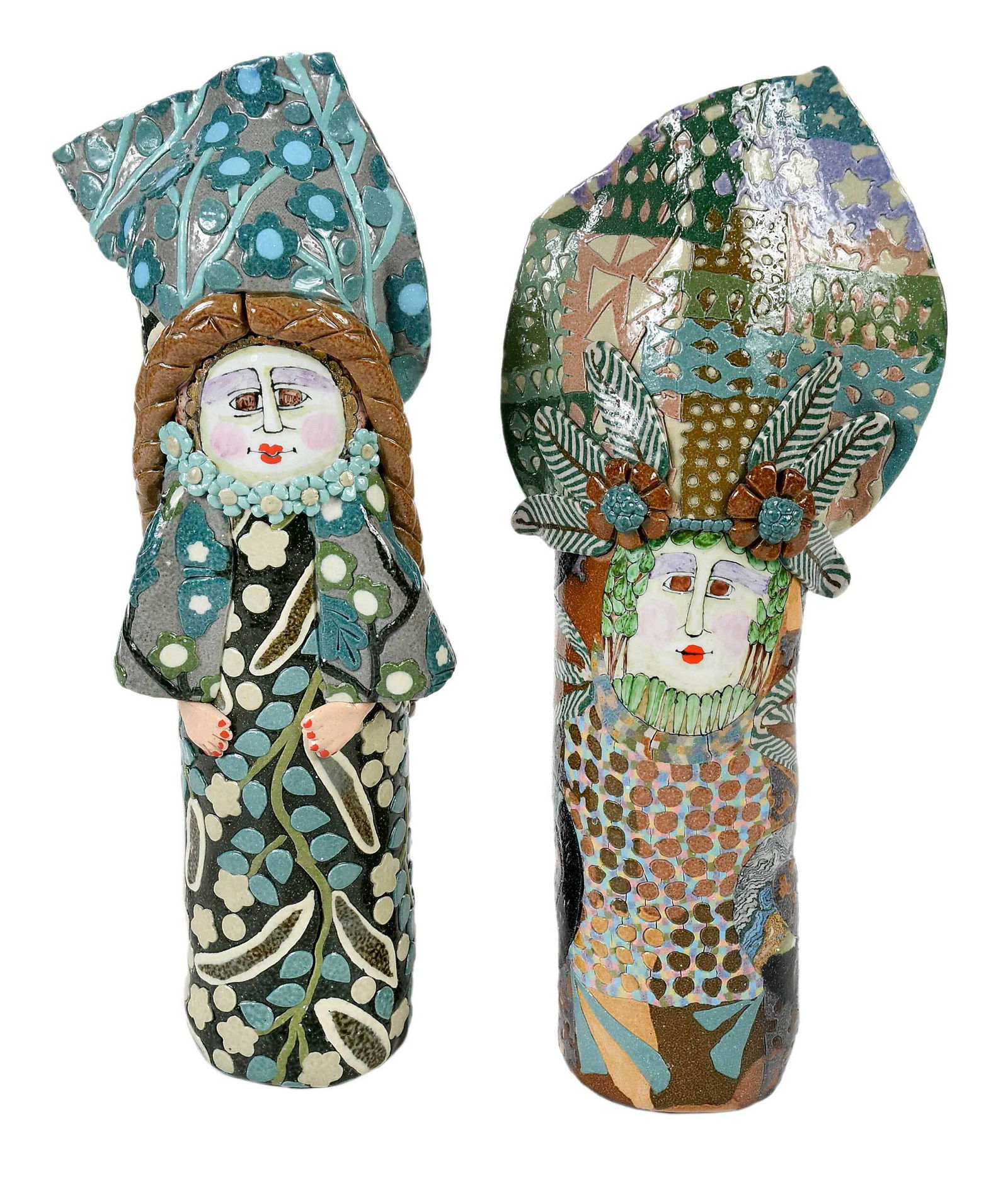 Two Jane Peiser Ceramic Figural Vessels (1 of 16)