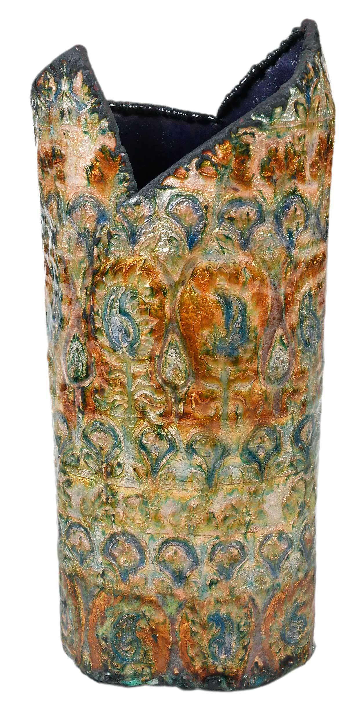 June Schwarcz Electroplated Copper Foil Vessel (1 of 16)