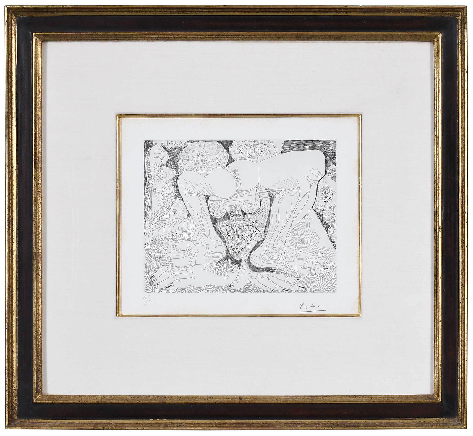 Pablo Picasso Etching, 1968 (1 of 8)