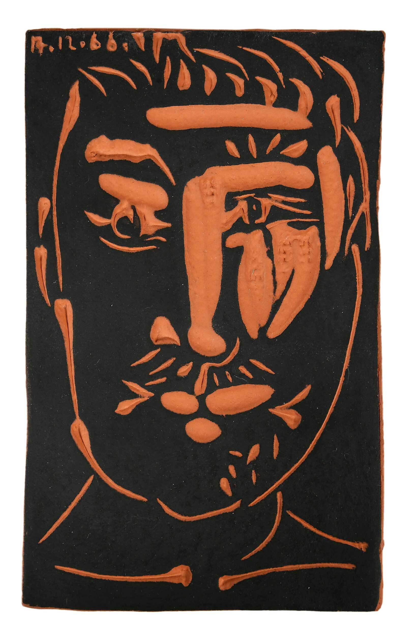 Pablo Picasso Plaque, Man's Face (1 of 14)