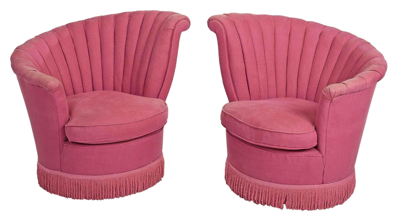 Pair of Clamshell Club Chairs Attributed to Studio BOCA (1 of 5)