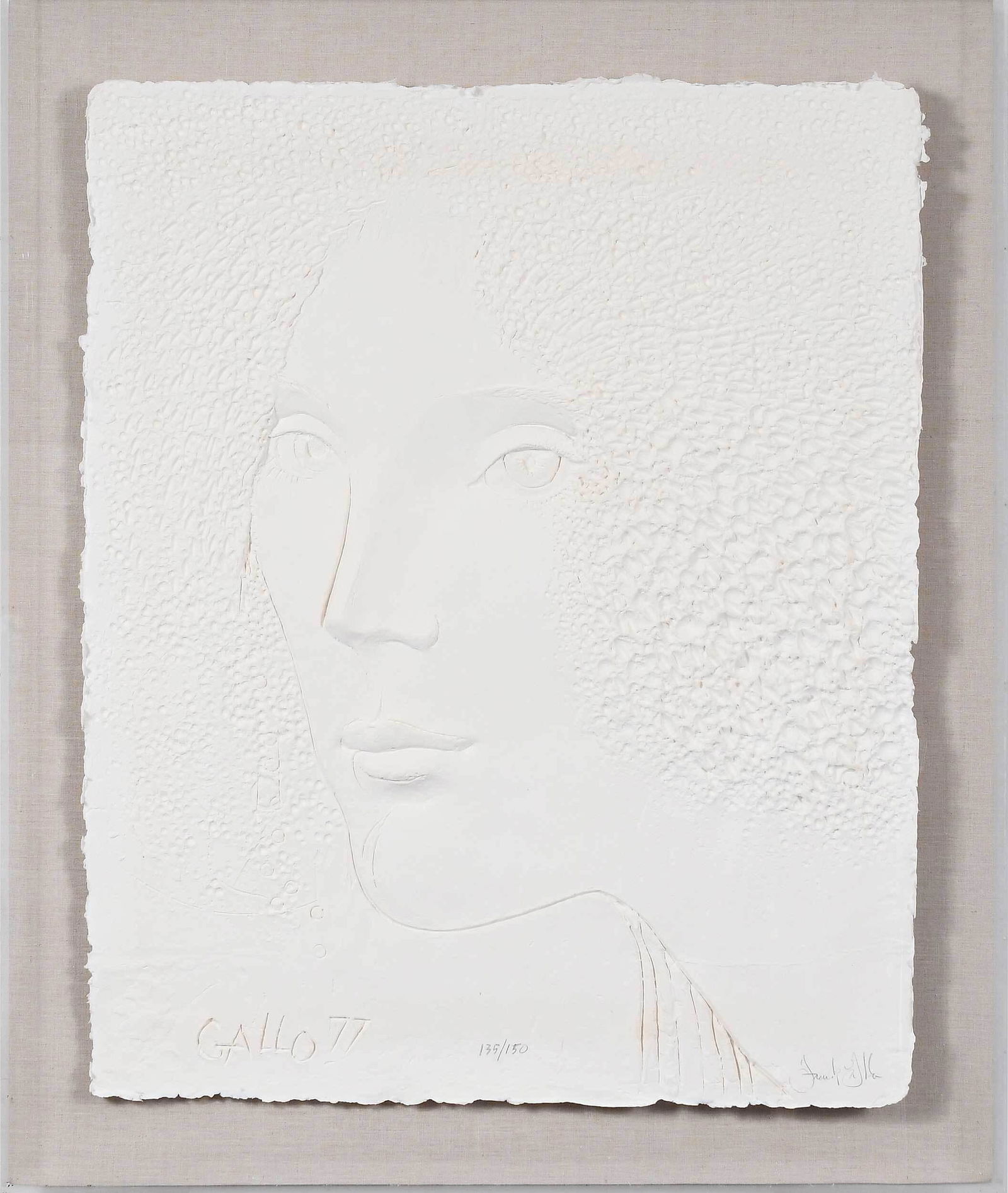 Frank Gallo Cast Paper Figural Sculpture (1 of 7)