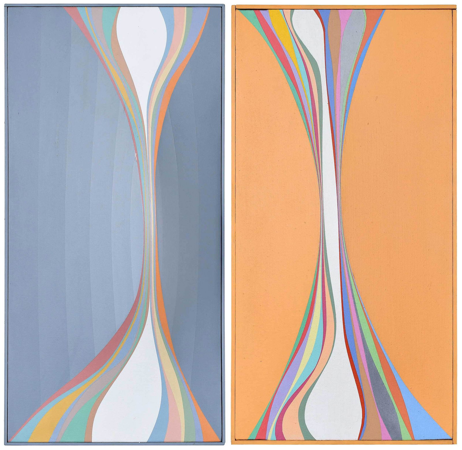 Two Philip R. Hodgson Dimensional Wave Form Paintings (1 of 18)