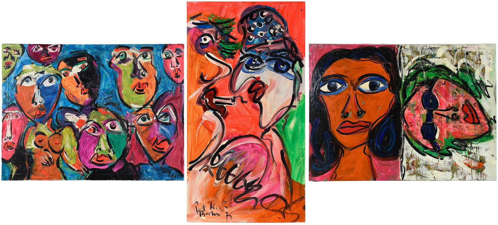 Two Abstract Figural Paintings, Peter Robert Keil (1 of 20)