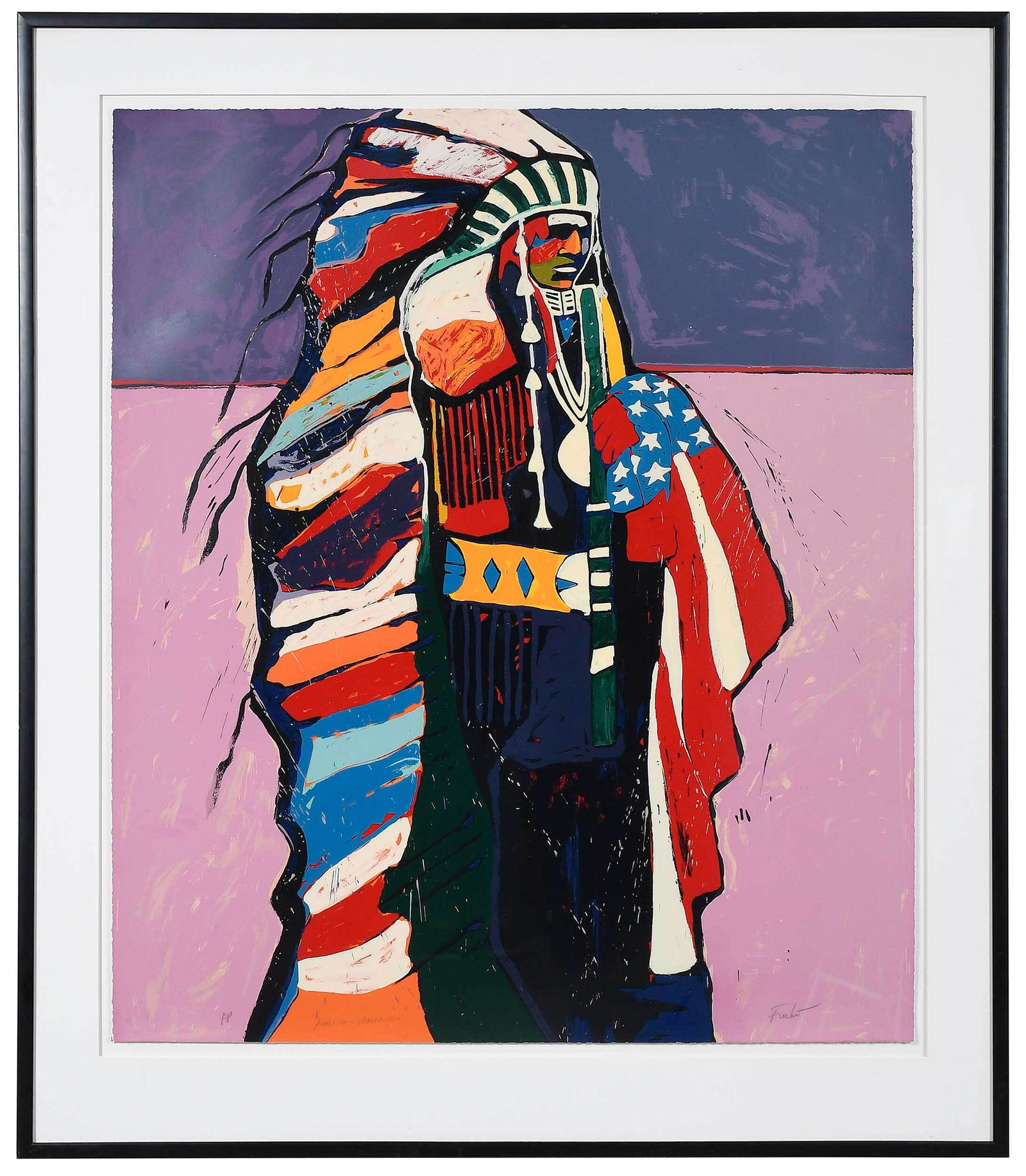 Malcom Furlow Native American Serigraph (1 of 6)