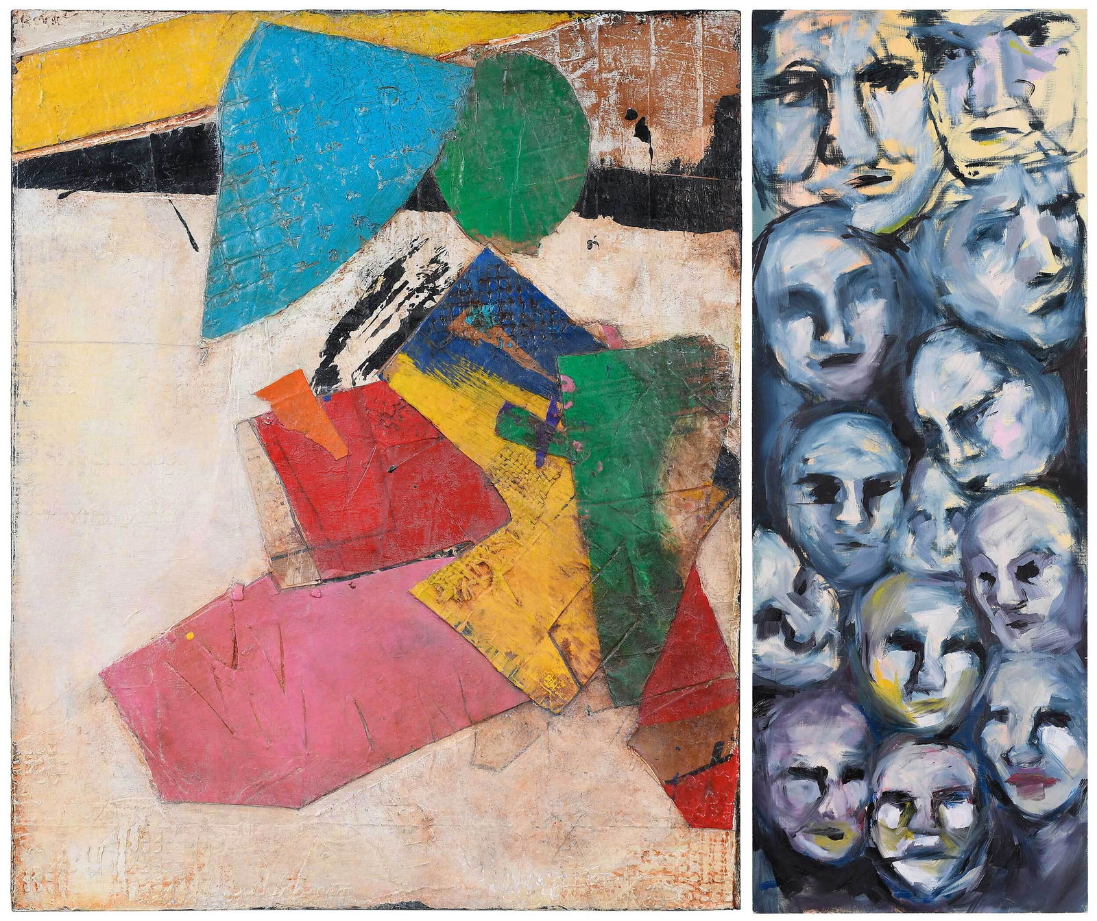 Two Modern Abstract Paintings (1 of 13)