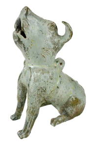 Early Chinese Green Glazed Pottery Dog