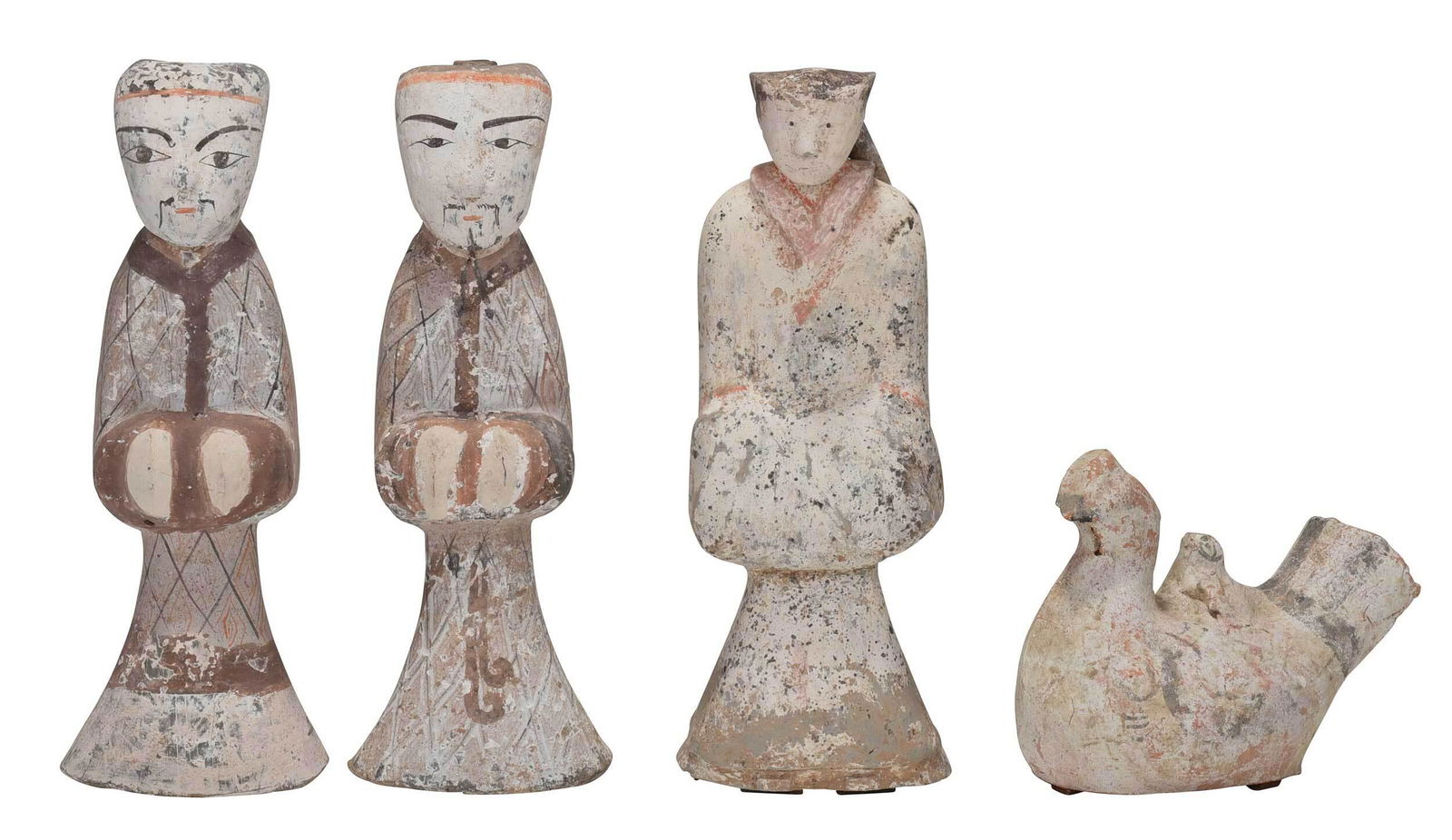 Four Early Chinese Pottery Figures (1 of 15)