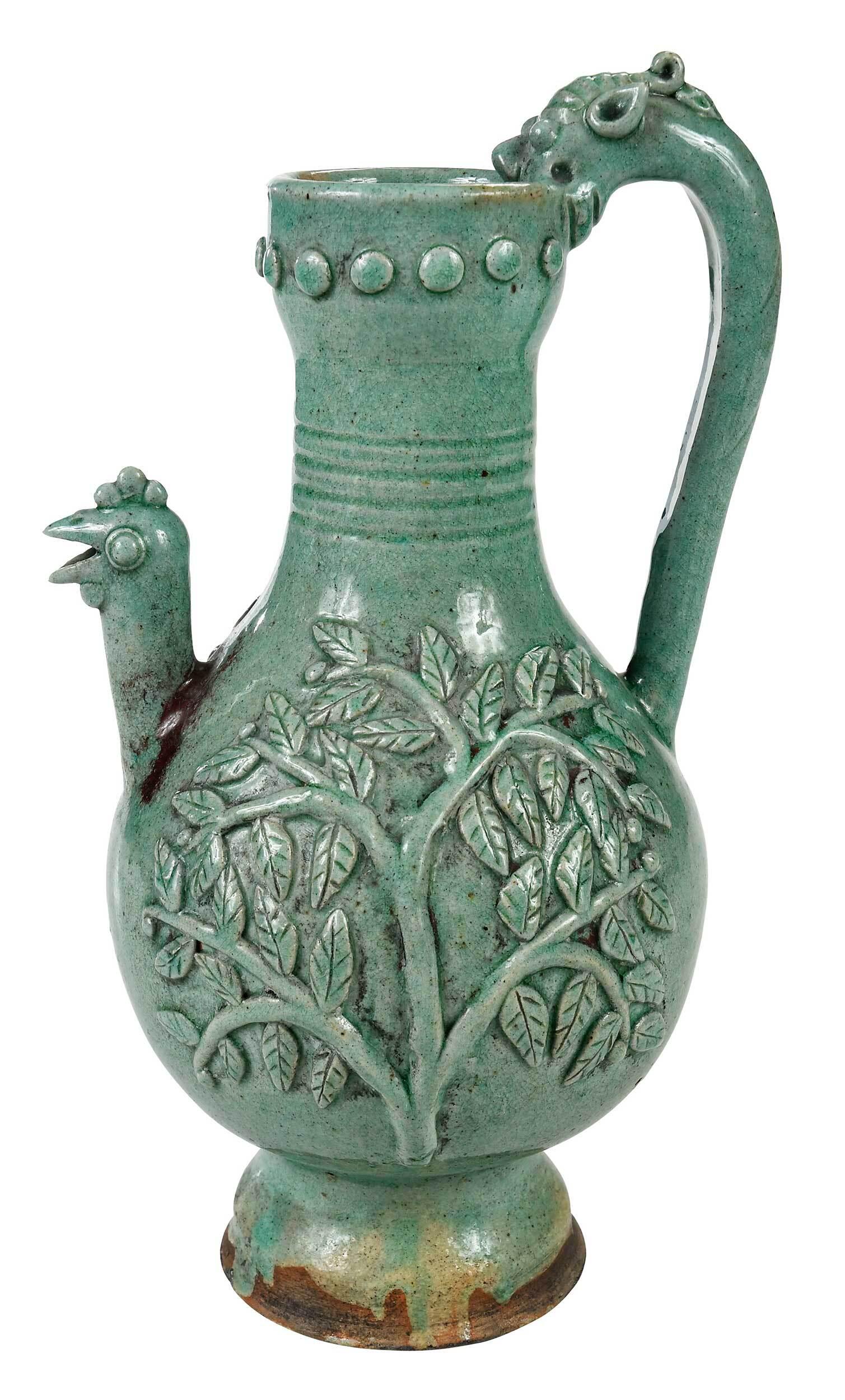 Chinese Celadon Glazed Porcelain Pitcher (1 of 13)