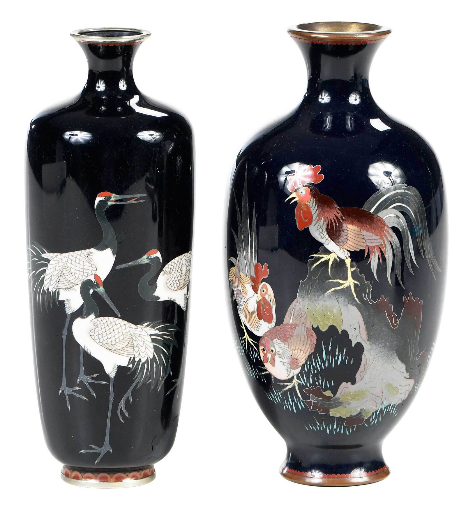 Two Japanese Cloisonne Vases (1 of 6)
