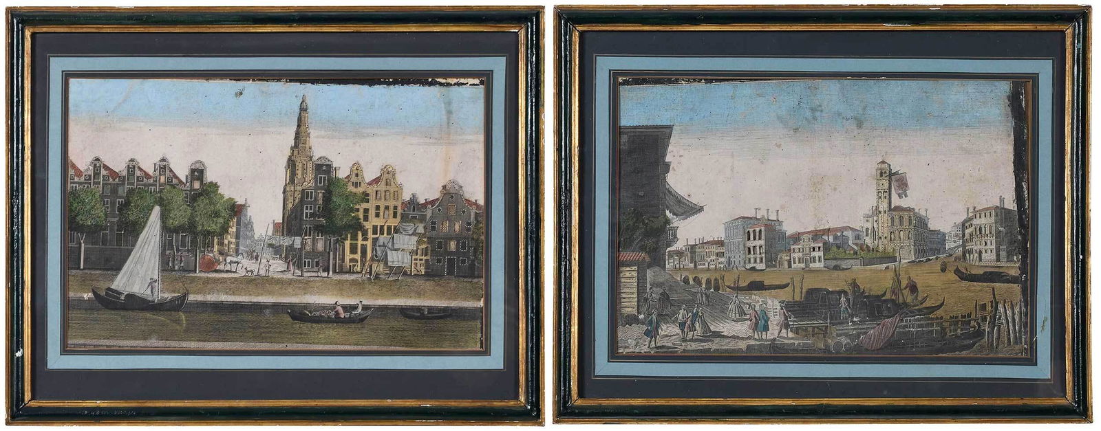 Pair of Vue d'Optique Cut Engravings (1 of 9)