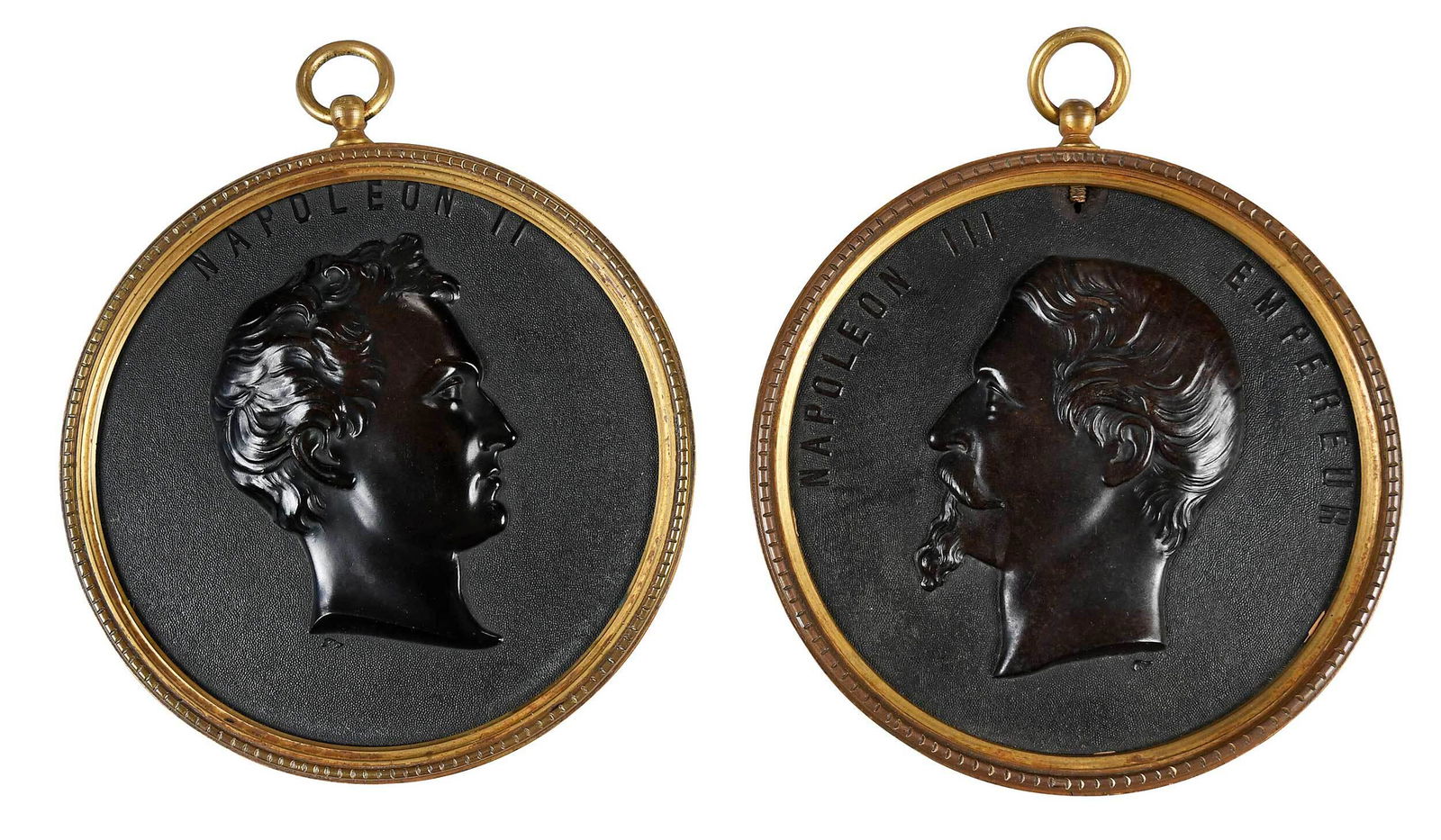 Pair of Napoleonic Bois Durci Relief Plaques (1 of 5)