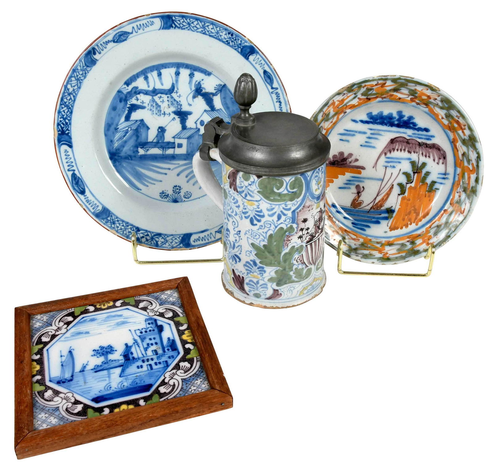 Four Pieces of Dutch Delftware (1 of 11)