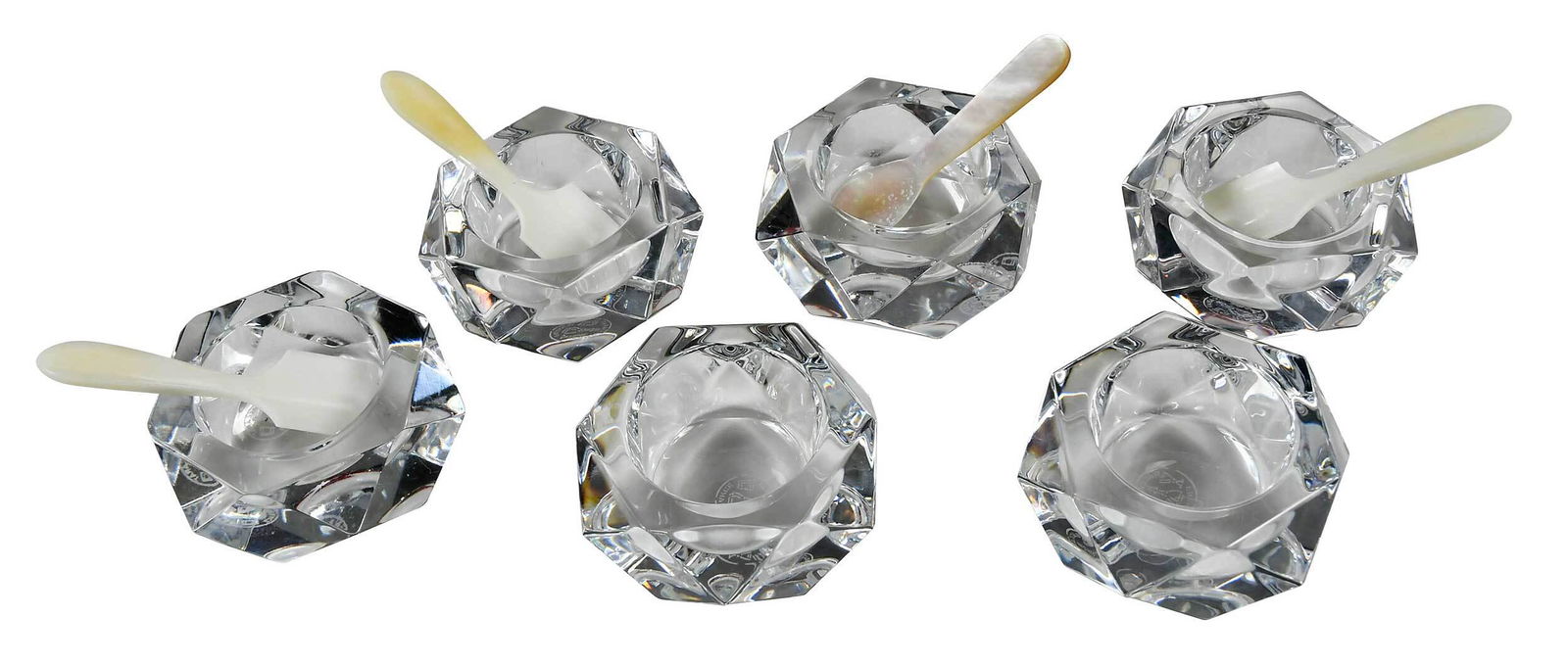 Six Baccarat Crystal Salt Cellars (1 of 8)